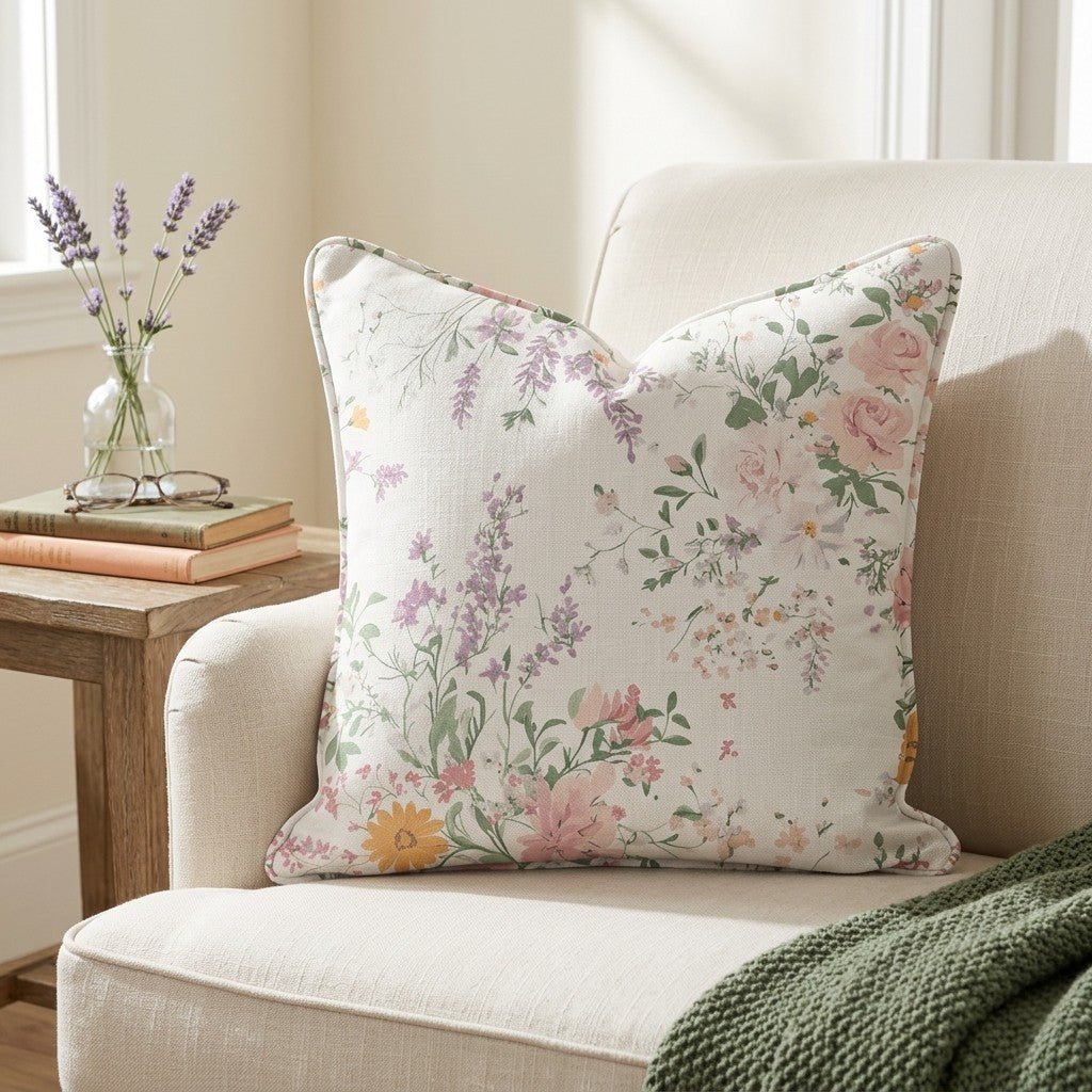 Lavender Lace Throw Pillow - Lemon Park