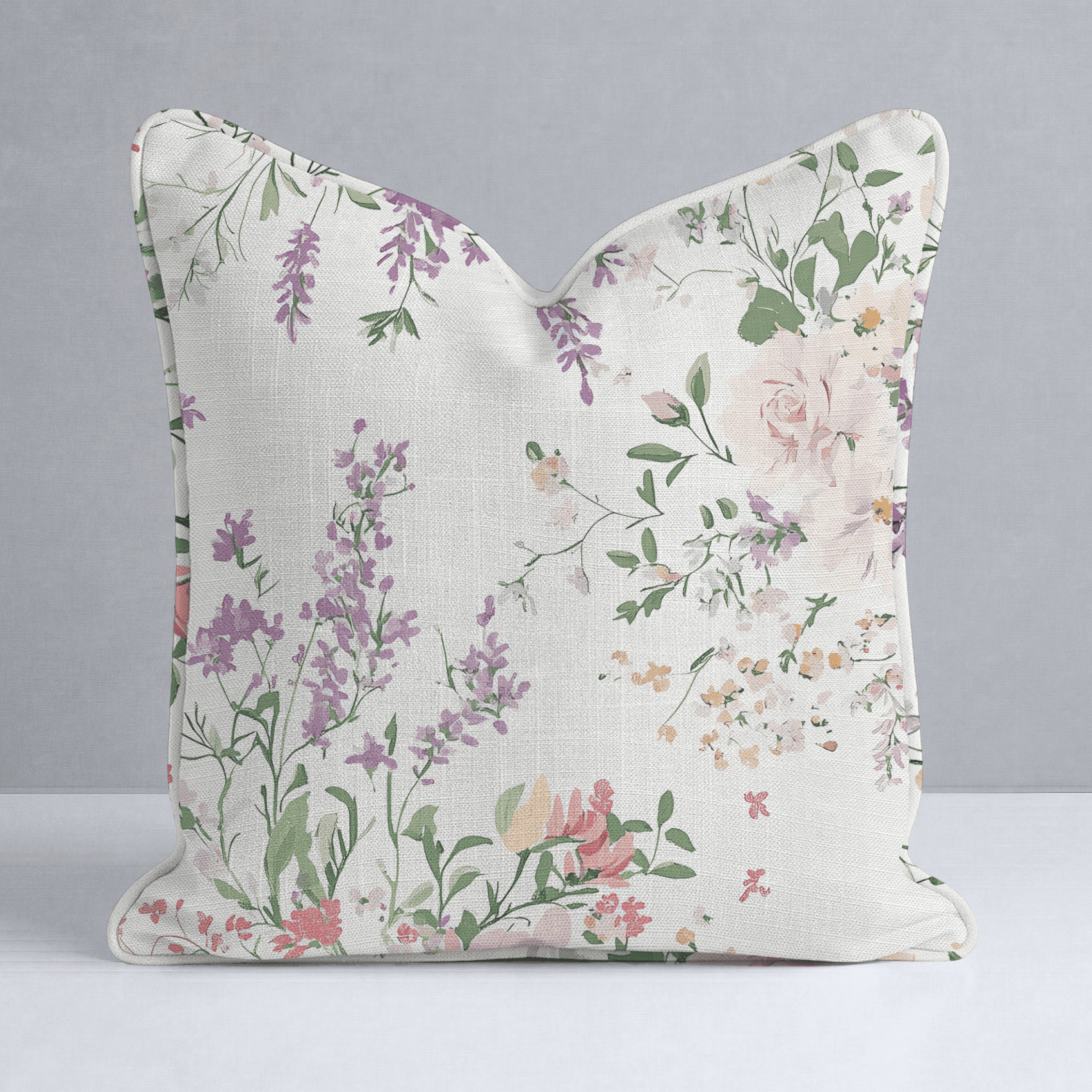 Lavender Lace Throw Pillow - Benton Lane Home - Lemon Park