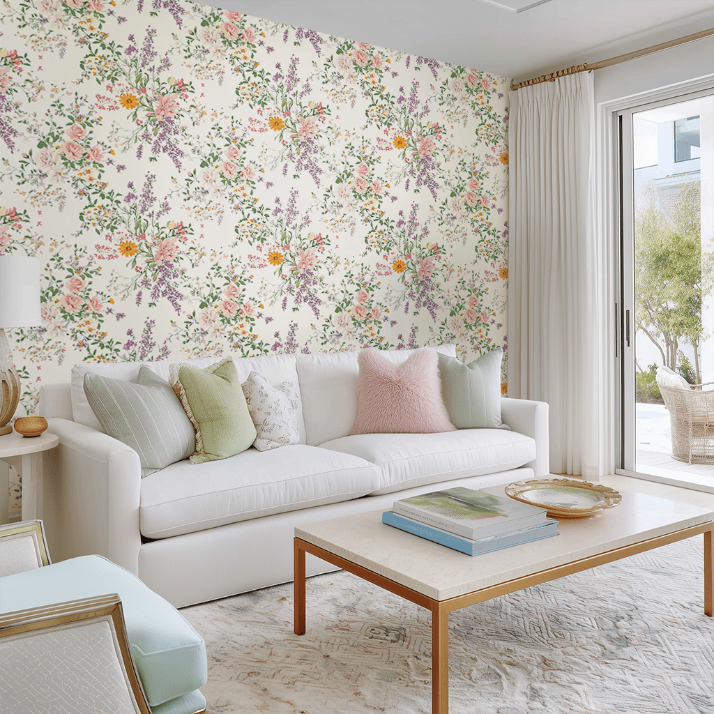 Lavender Lace Wallpaper - Benton Lane Home - Lemon Park