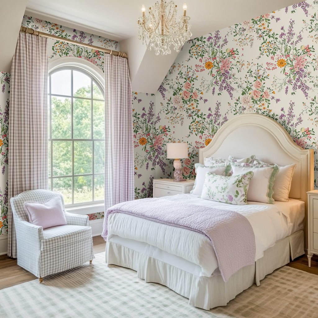 Lavender Lace Wallpaper - Benton Lane Home - Lemon Park