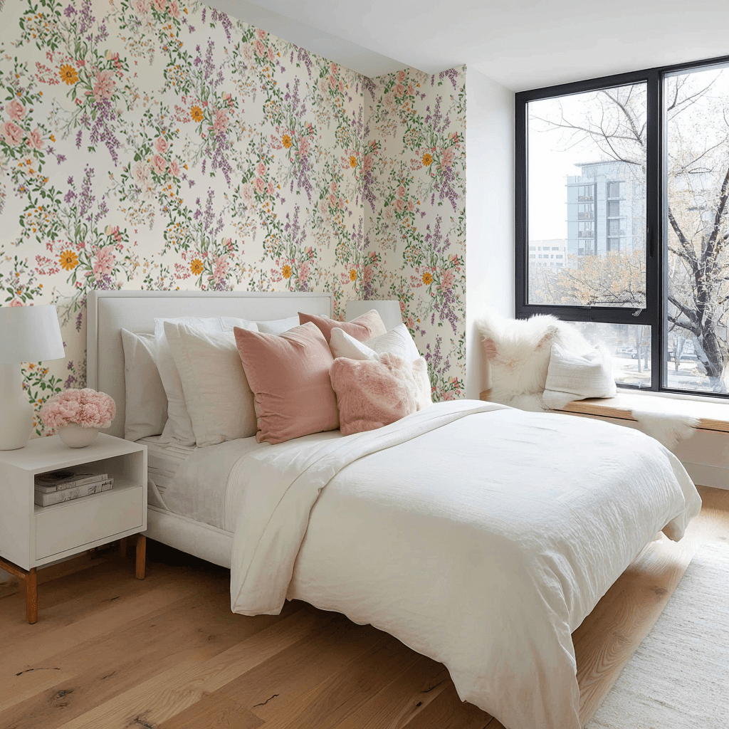 Lavender Lace Wallpaper - Benton Lane Home - Lemon Park