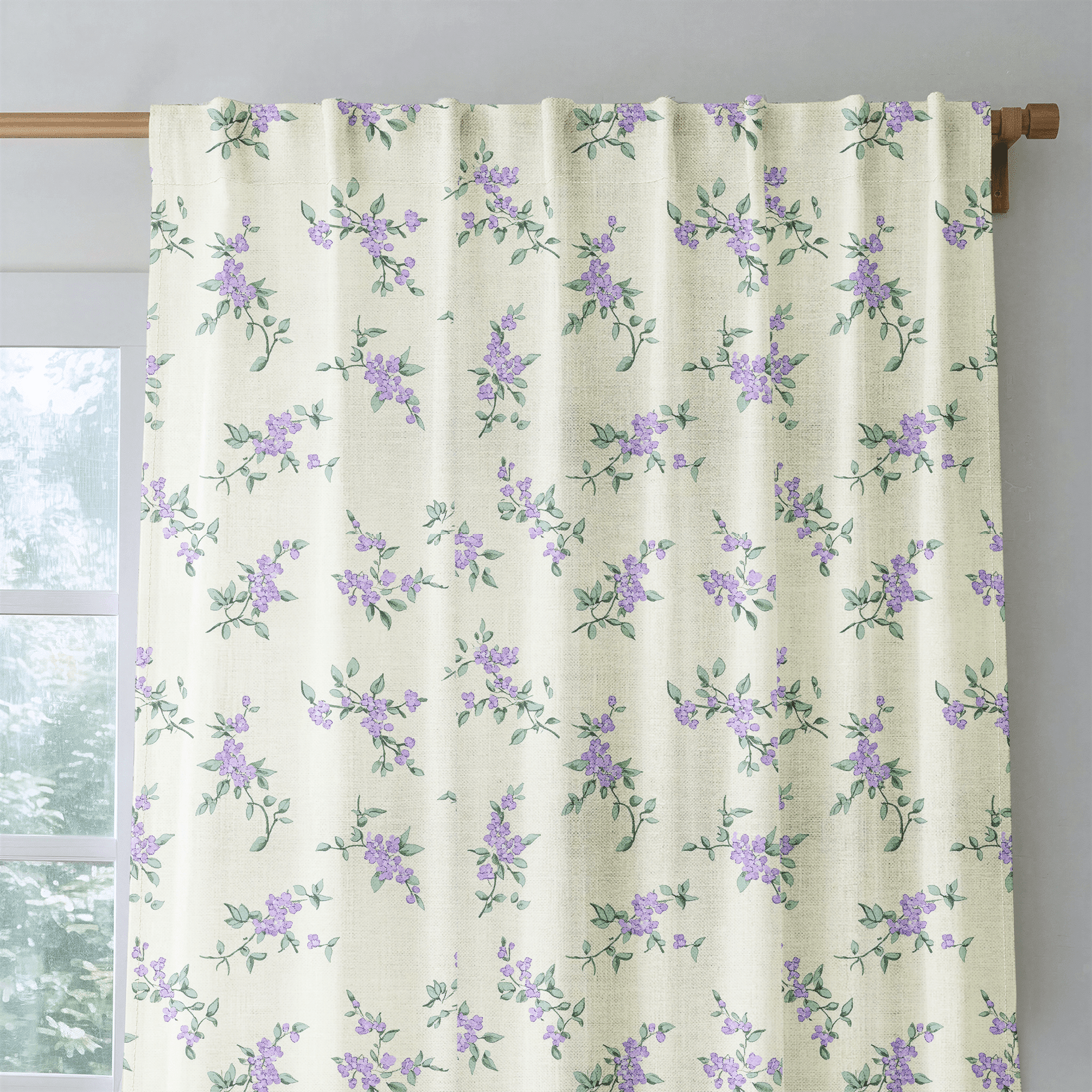 Lavender Sprig - Drapery - Benton Lane Home - Lemon Park