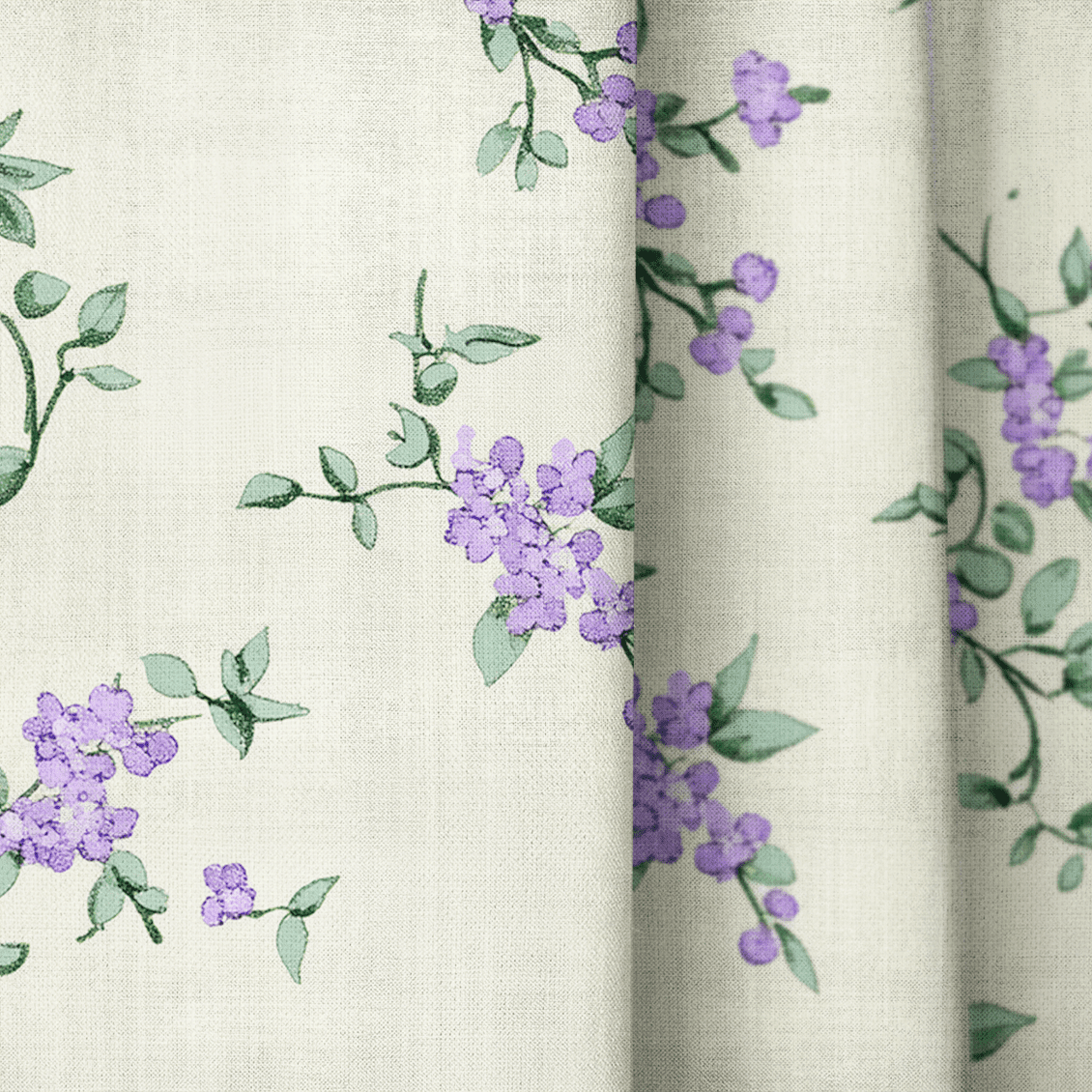 Lavender Sprig - Drapery - Benton Lane Home - Lemon Park