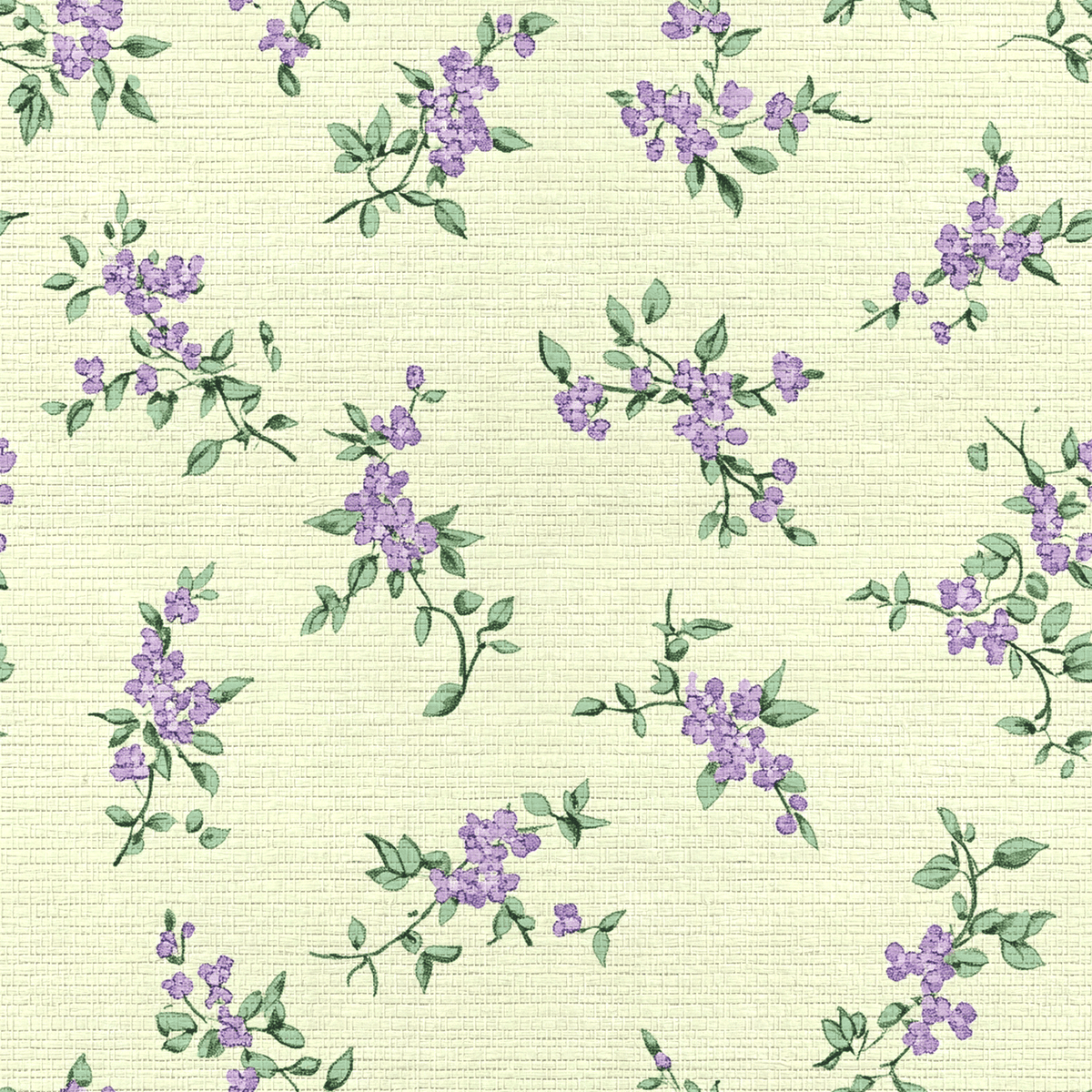Lavender Sprig Faux Grasscloth Wallpaper - Benton Lane Home - Lemon Park