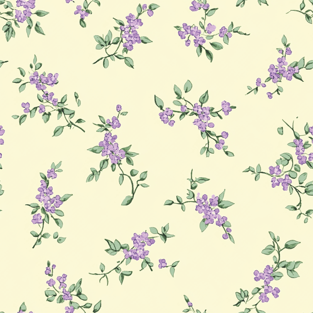 Lavender Sprig Wallpaper - Lemon Park