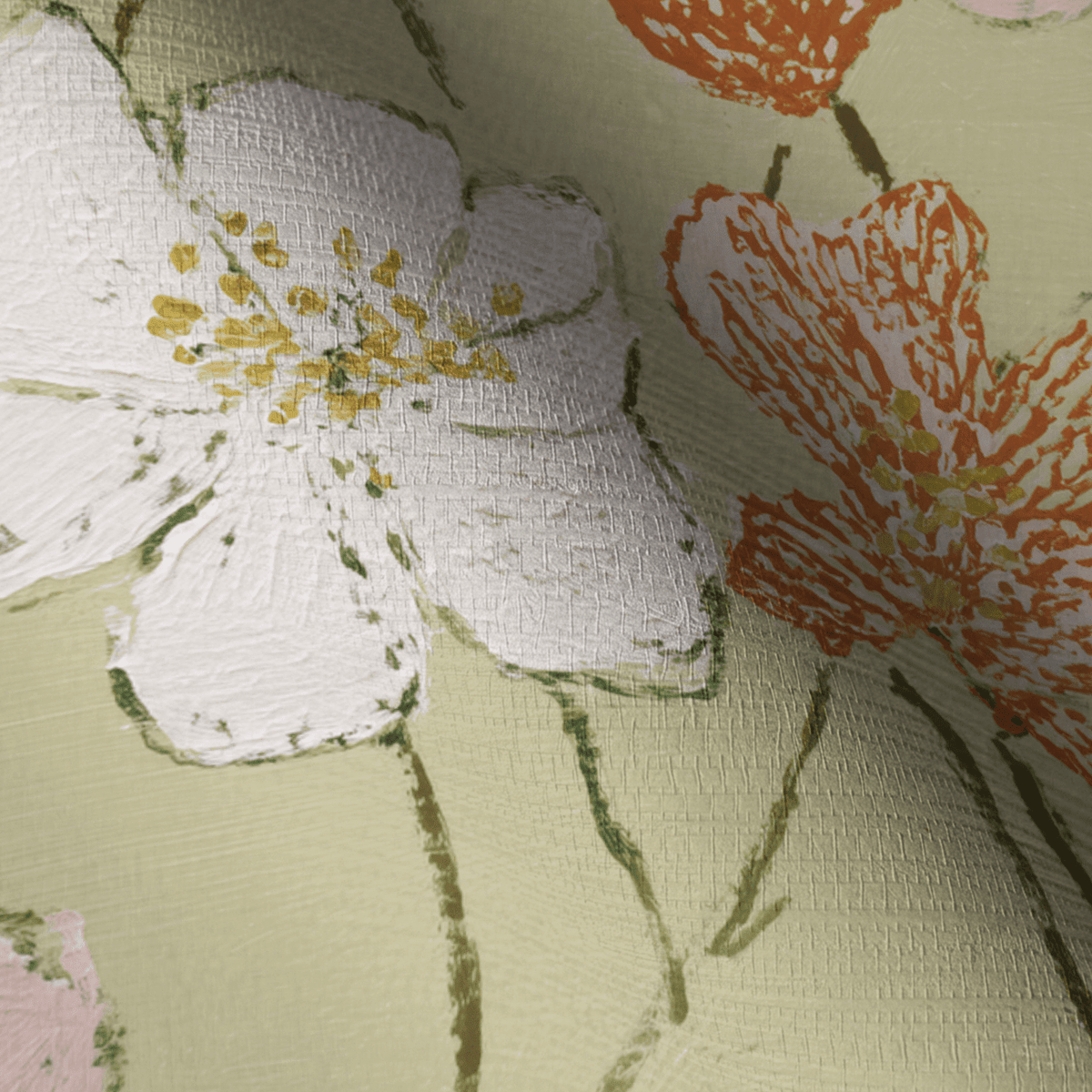 Lavinia Faux Grasscloth Wallpaper - Benton Lane Home - Lemon Park