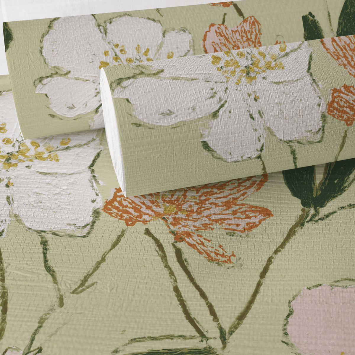 Lavinia Faux Grasscloth Wallpaper - Benton Lane Home - Lemon Park