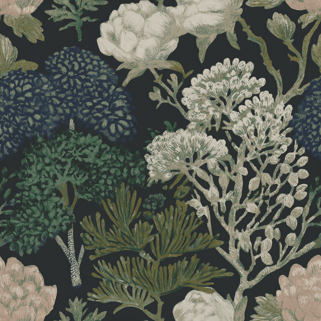 Layered Botanicals Wallpaper - Benton Lane Home - Painted Paper
