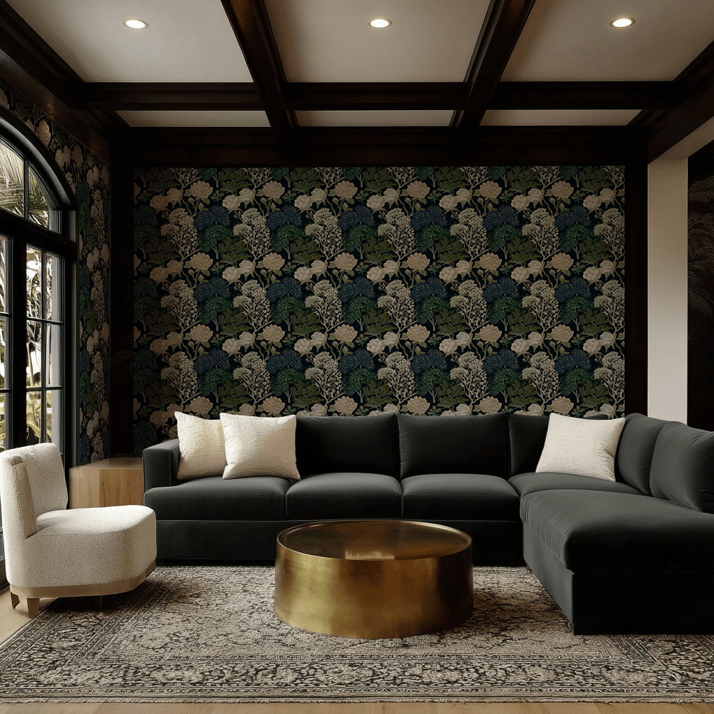 Layered Botanicals Wallpaper - Painted Paper