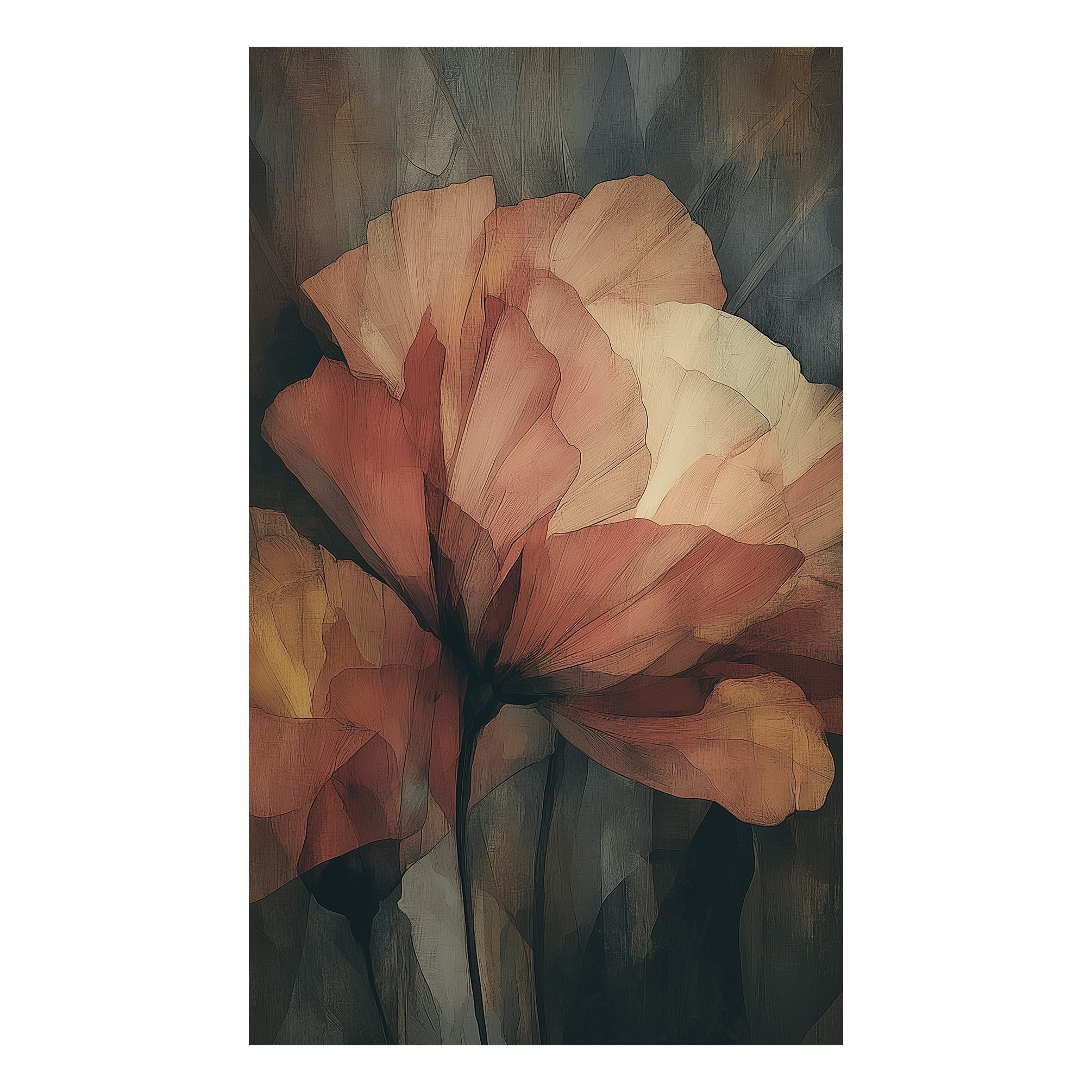 Layered Petal - Tapestry - Painted Paper