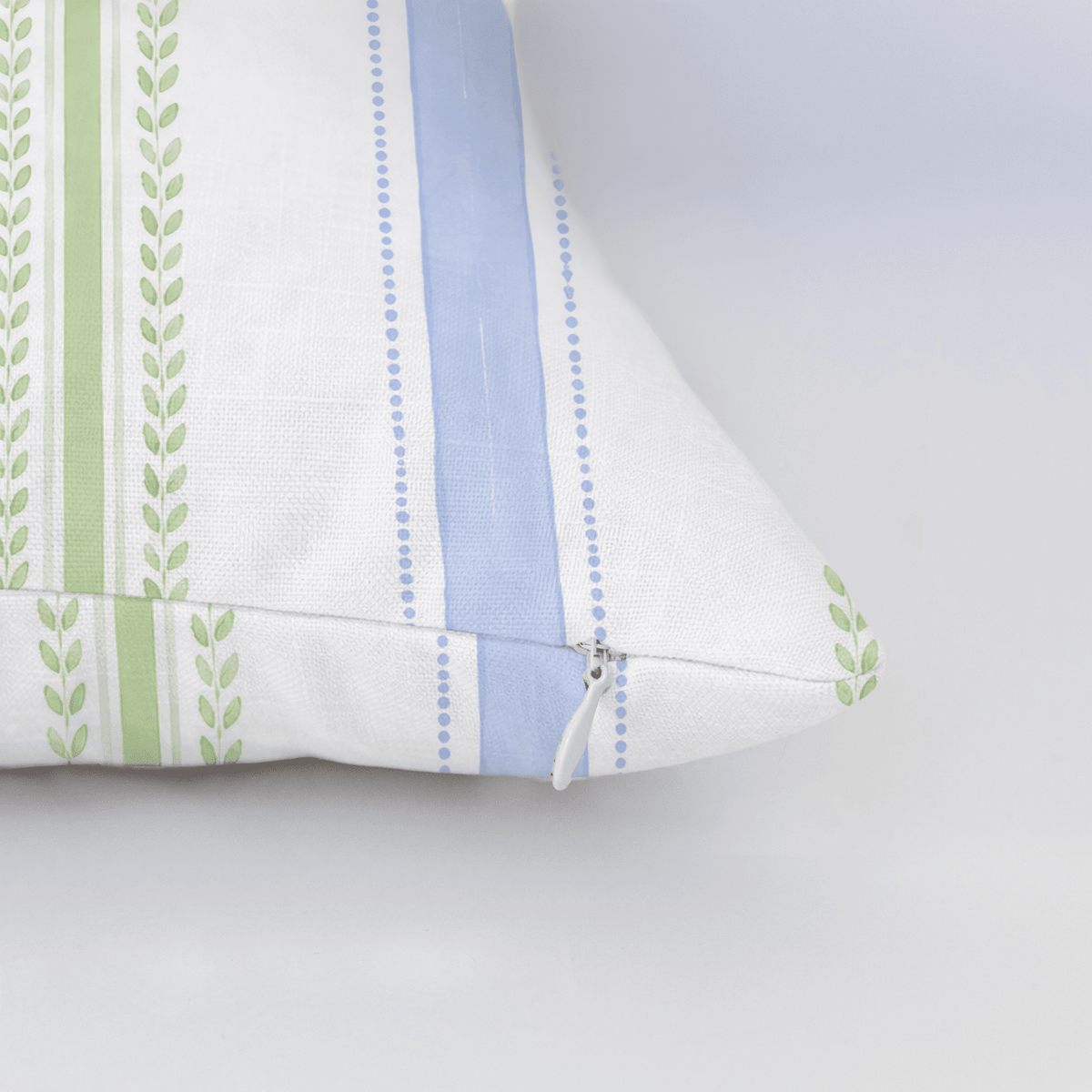 Leaf Me Be Garden Stripe Throw Pillow - Benton Lane Home - Lemon Park