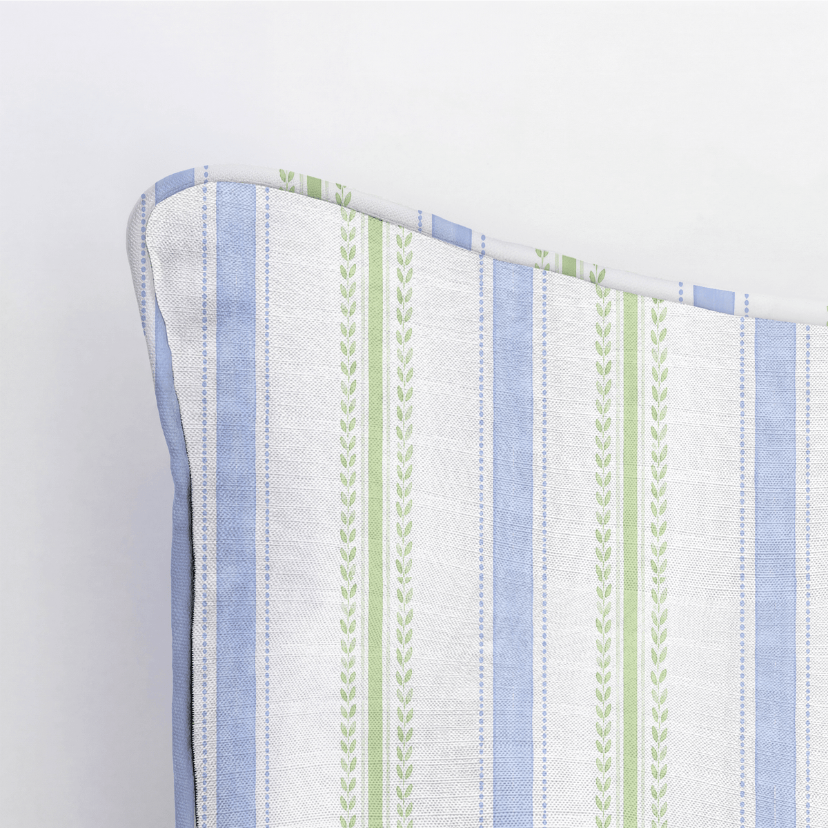 Leaf Me Be Garden Stripe Throw Pillow - Benton Lane Home - Lemon Park