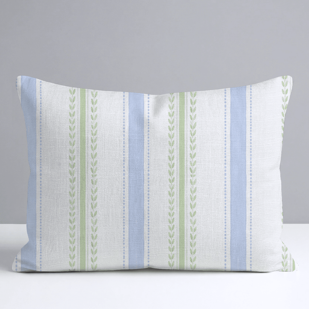 Leaf Me Be Garden Stripe Throw Pillow - Benton Lane Home - Lemon Park
