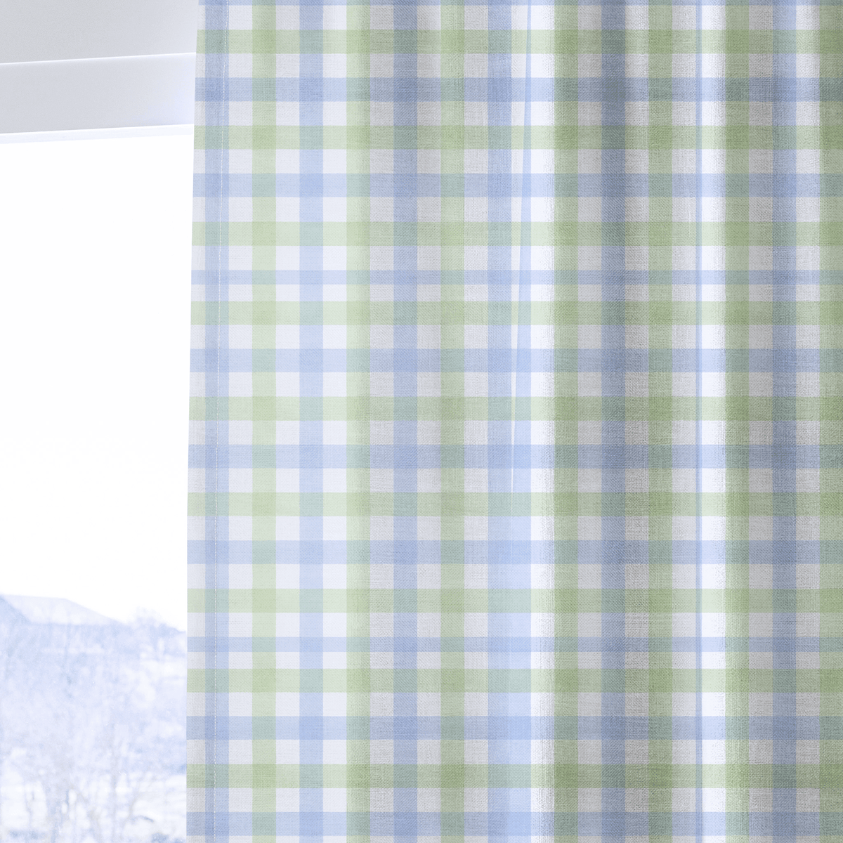 Leaf Me Be Gingham - Drapery - Benton Lane Home - Lemon Park