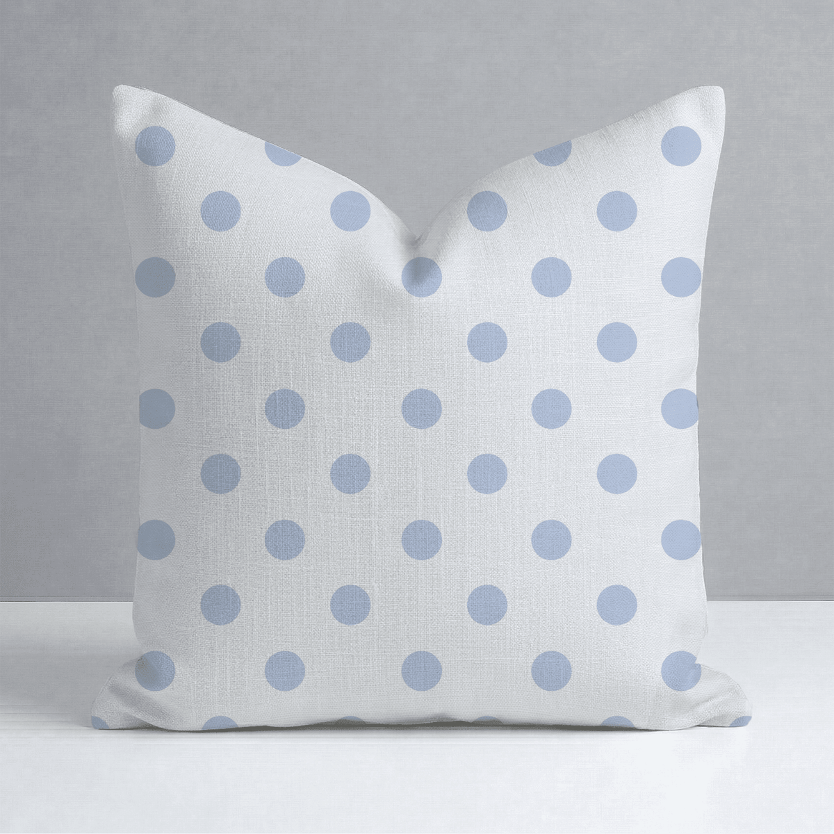 Leaf Me Be Periwinkle Dots Throw Pillow - Benton Lane Home - Lemon Park