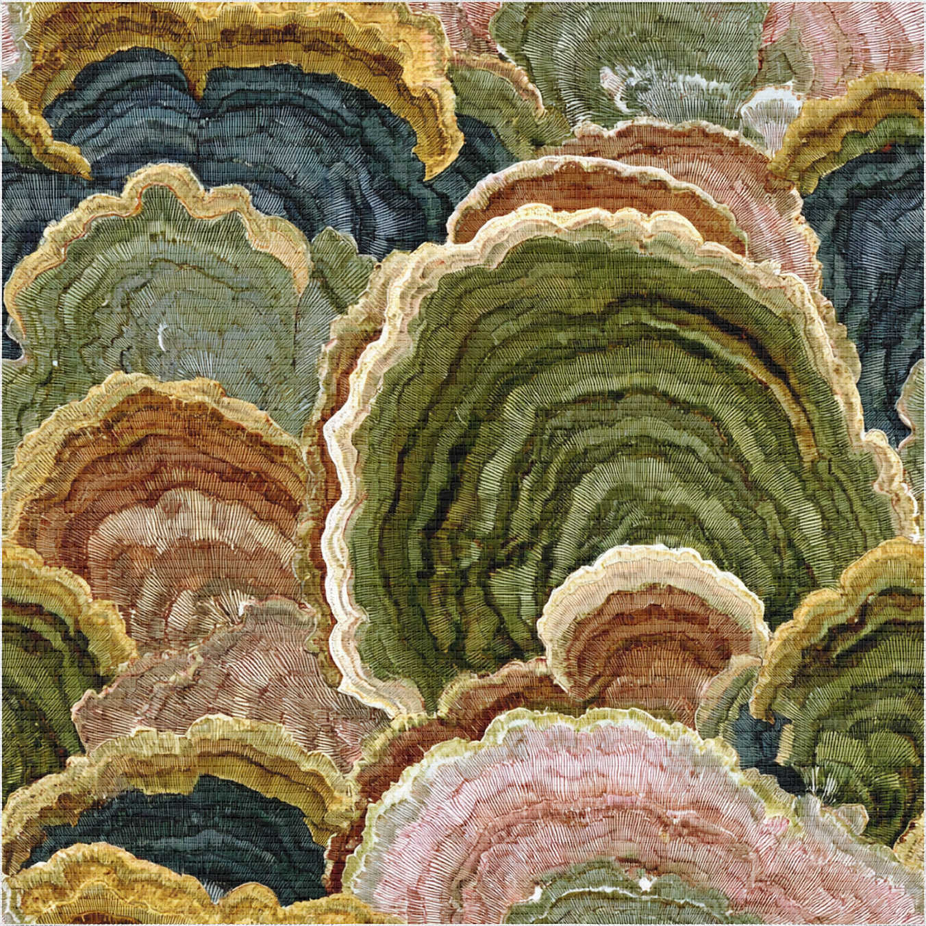 Ledger Faux Grasscloth Wallpaper - Painted Paper