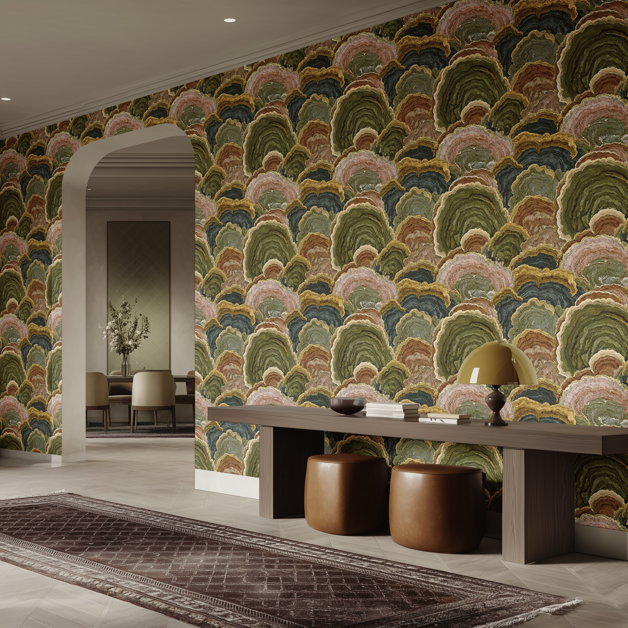 Ledger Wallpaper - Painted Paper