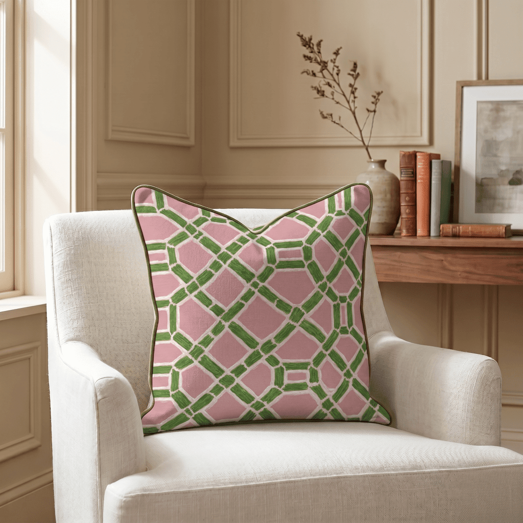 Lemon Park x Kenz Kustomz Palm Canopy Throw Pillow - Benton Lane Home - Lemon Park