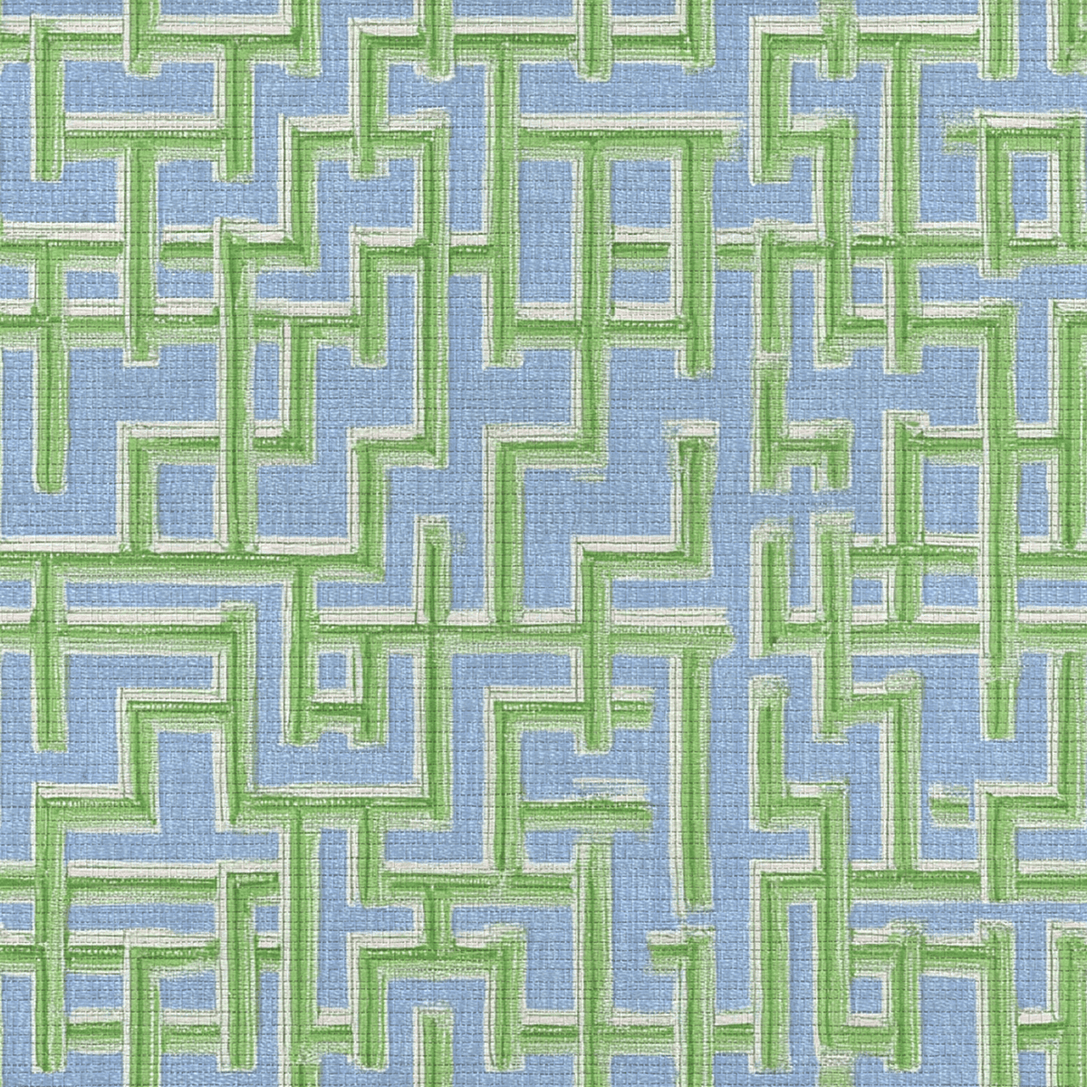 Lemon Park x Kenz Kustomz Seaglass Faux Grasscloth Wallpaper - Lemon Park