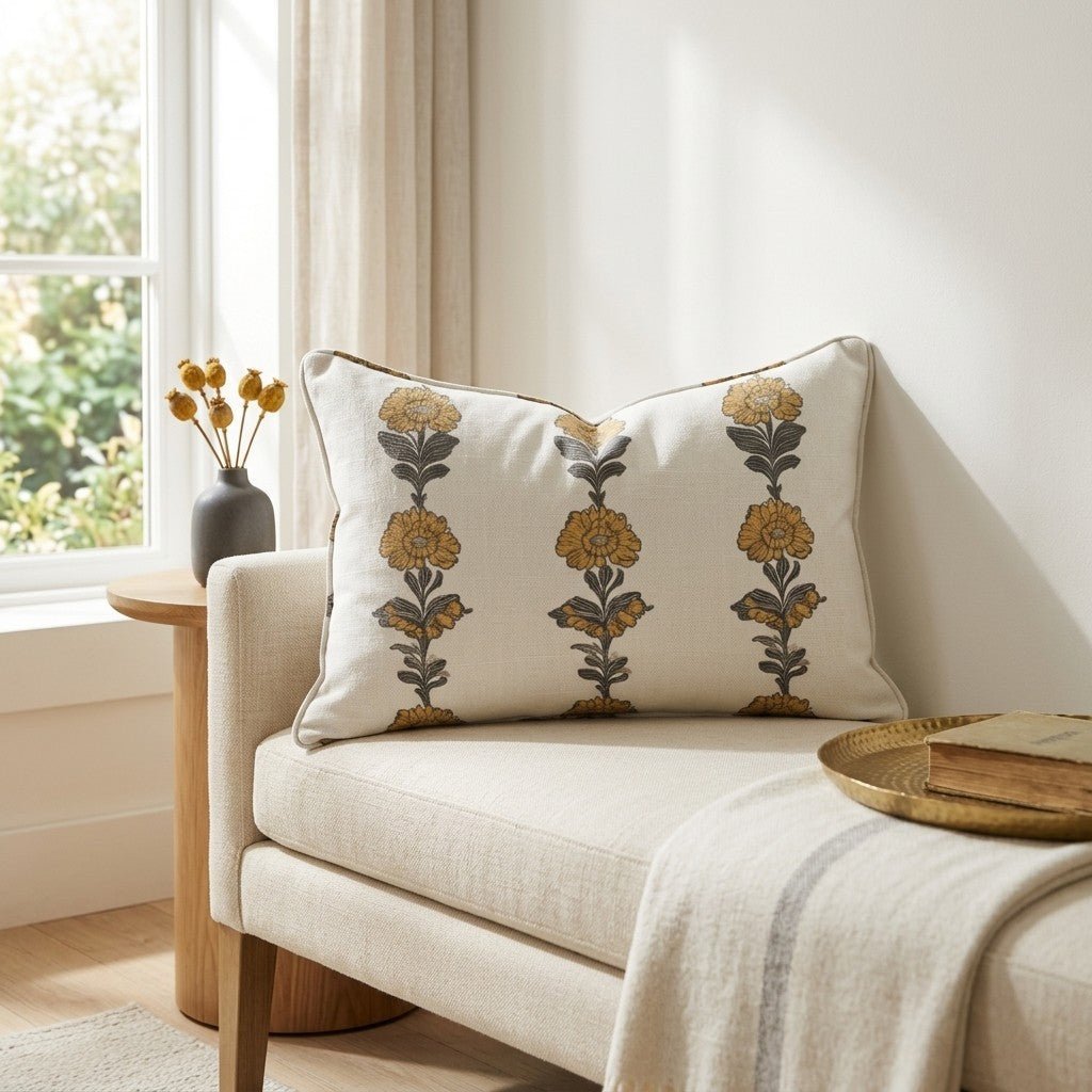 Lemon Poppy Throw Pillow - Benton Lane Home - Lemon Park