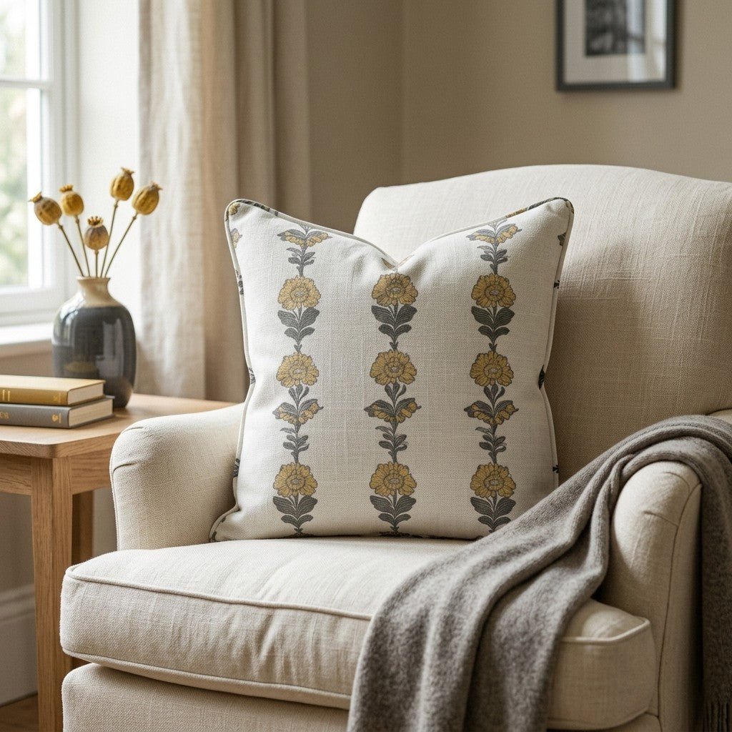Lemon Poppy Throw Pillow - Benton Lane Home - Lemon Park