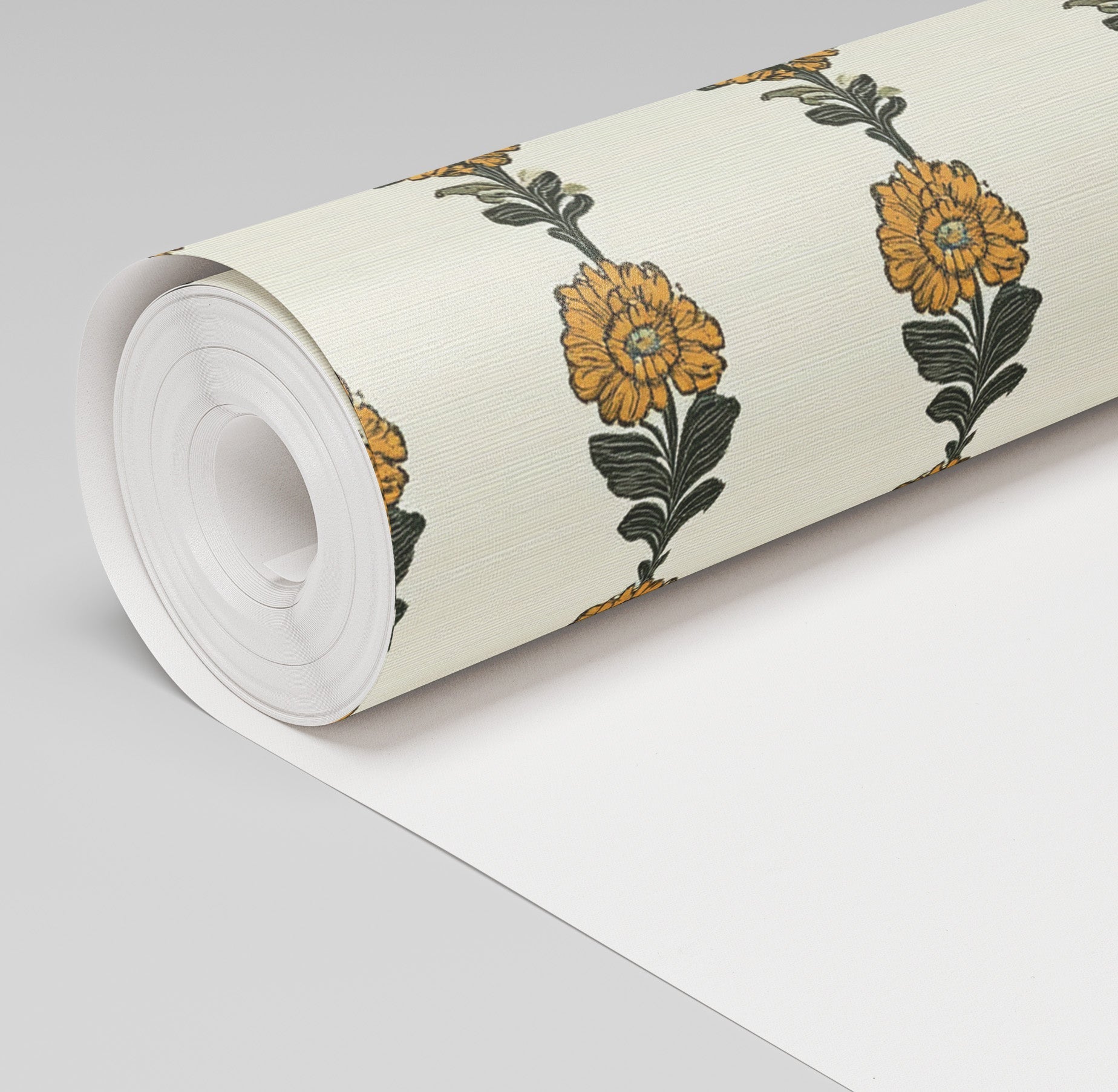Lemon Poppy Wallpaper - Benton Lane Home - Lemon Park