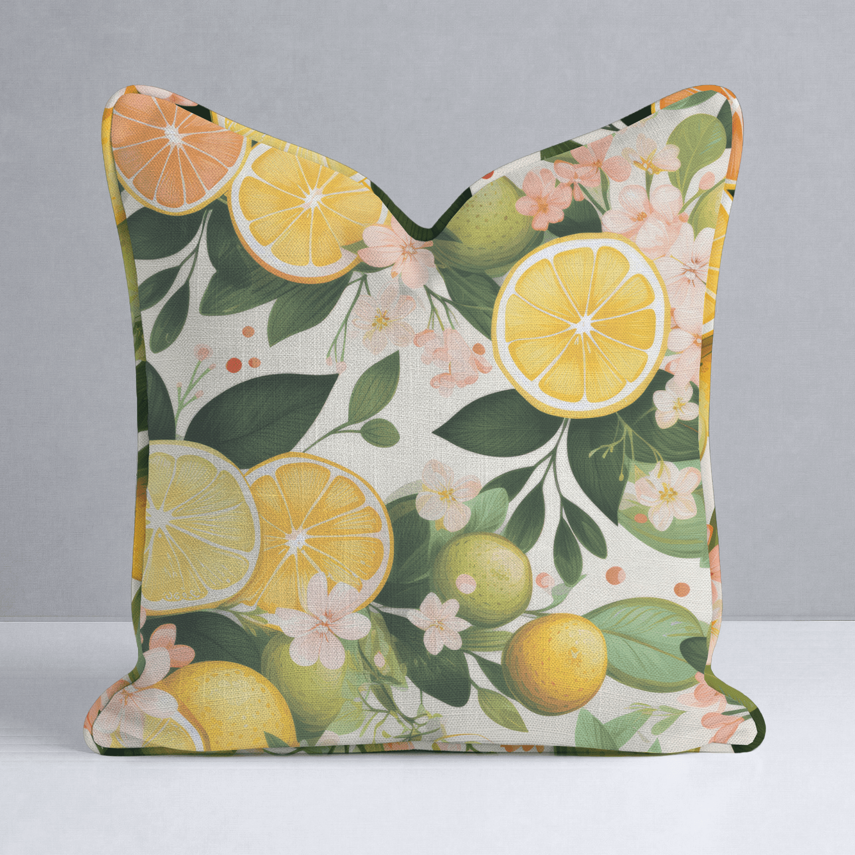 Lemonade Dreamscape Throw Pillow - Benton Lane Home - Lemon Park