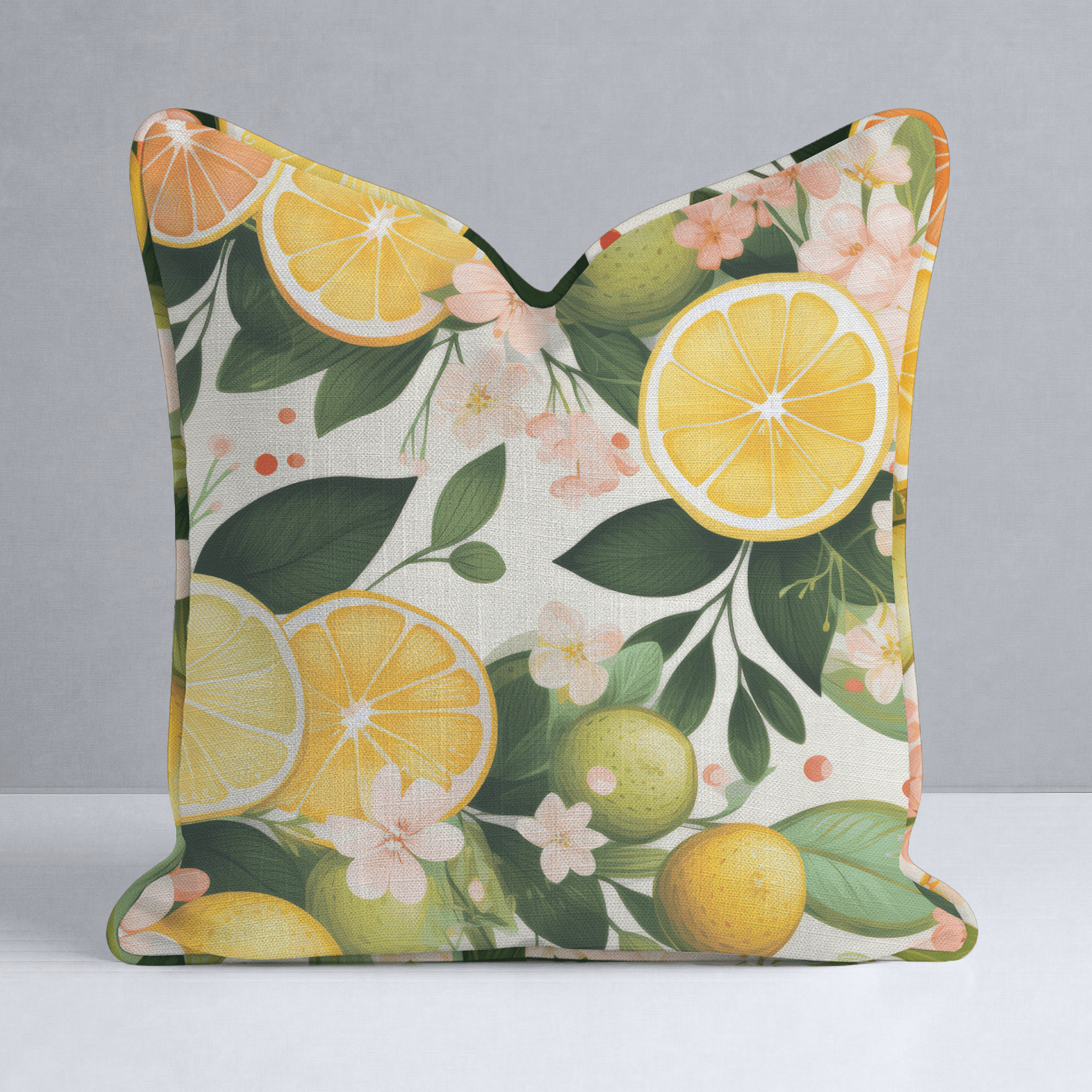 Lemonade Dreamscape Throw Pillow - Benton Lane Home - Lemon Park