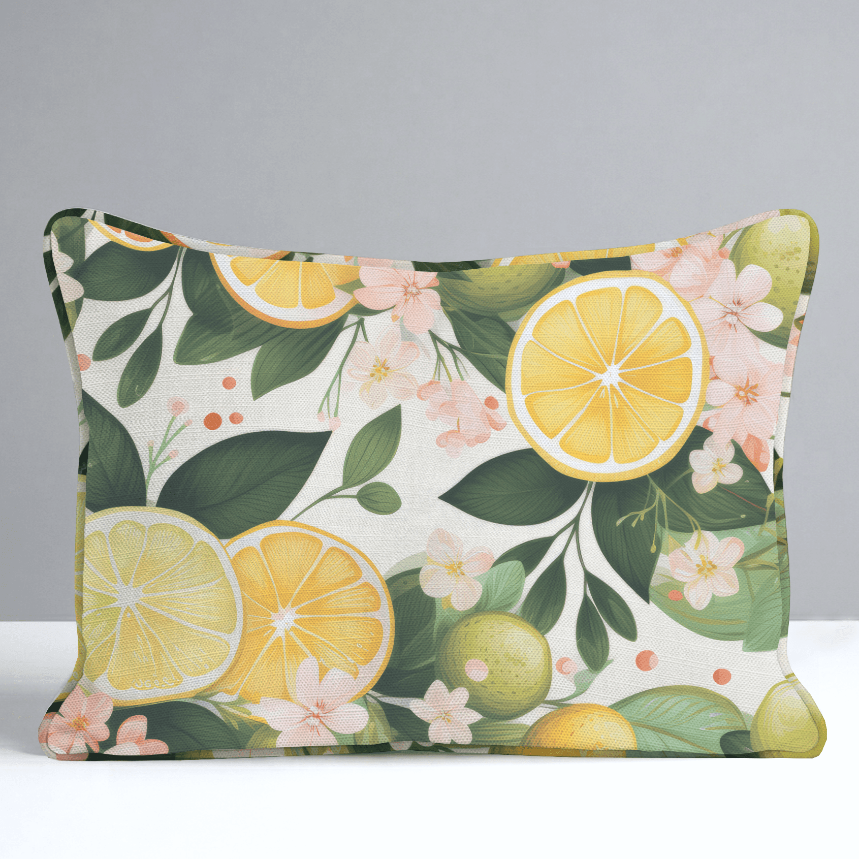 Lemonade Dreamscape Throw Pillow - Benton Lane Home - Lemon Park
