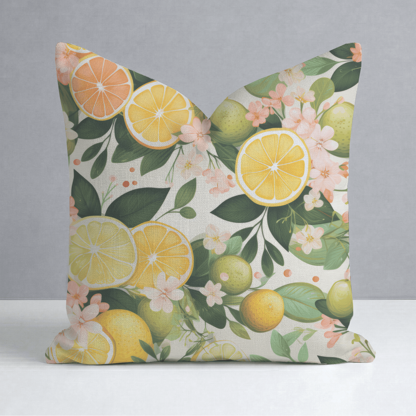 Lemonade Dreamscape Throw Pillow - Benton Lane Home - Lemon Park