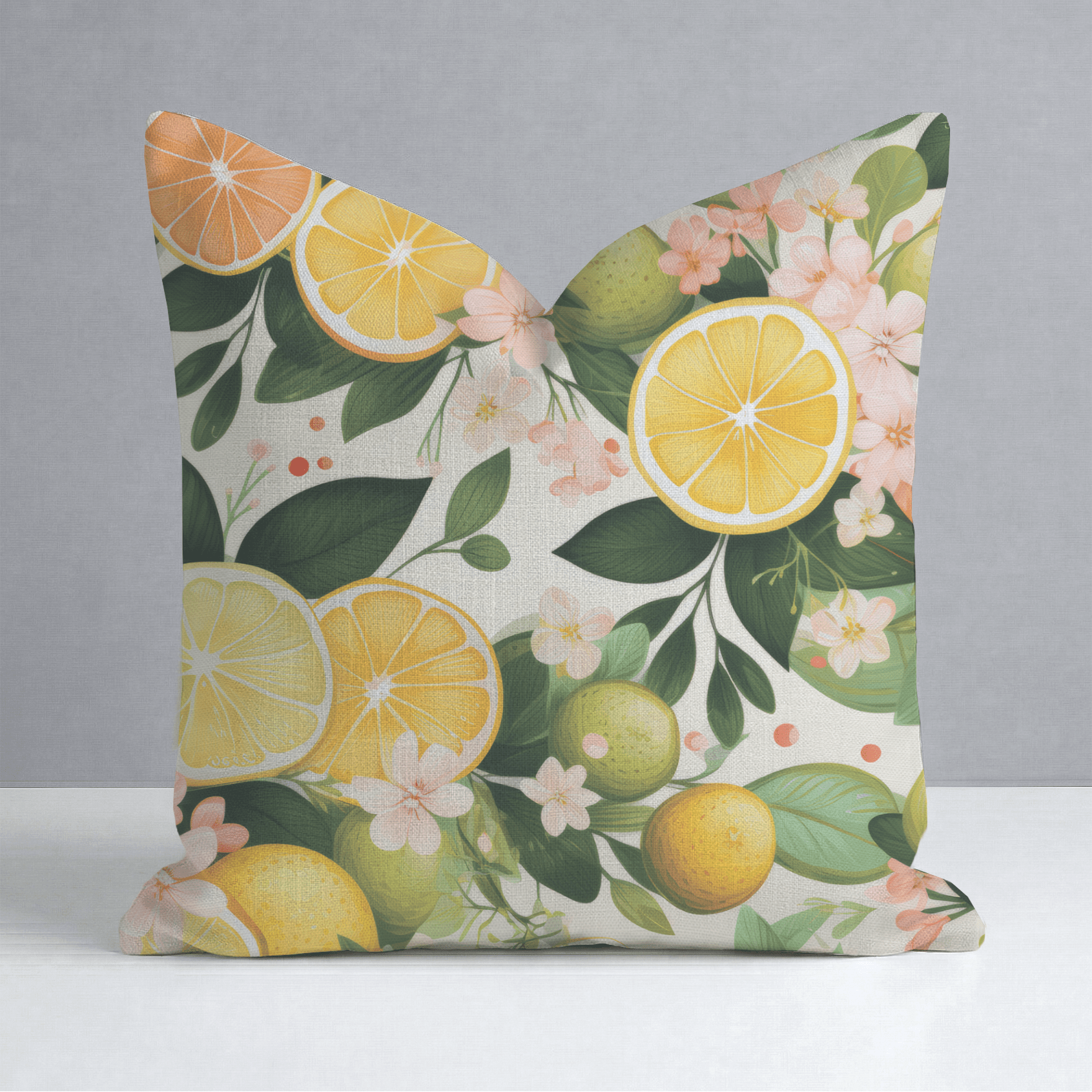 Lemonade Dreamscape Throw Pillow - Benton Lane Home - Lemon Park
