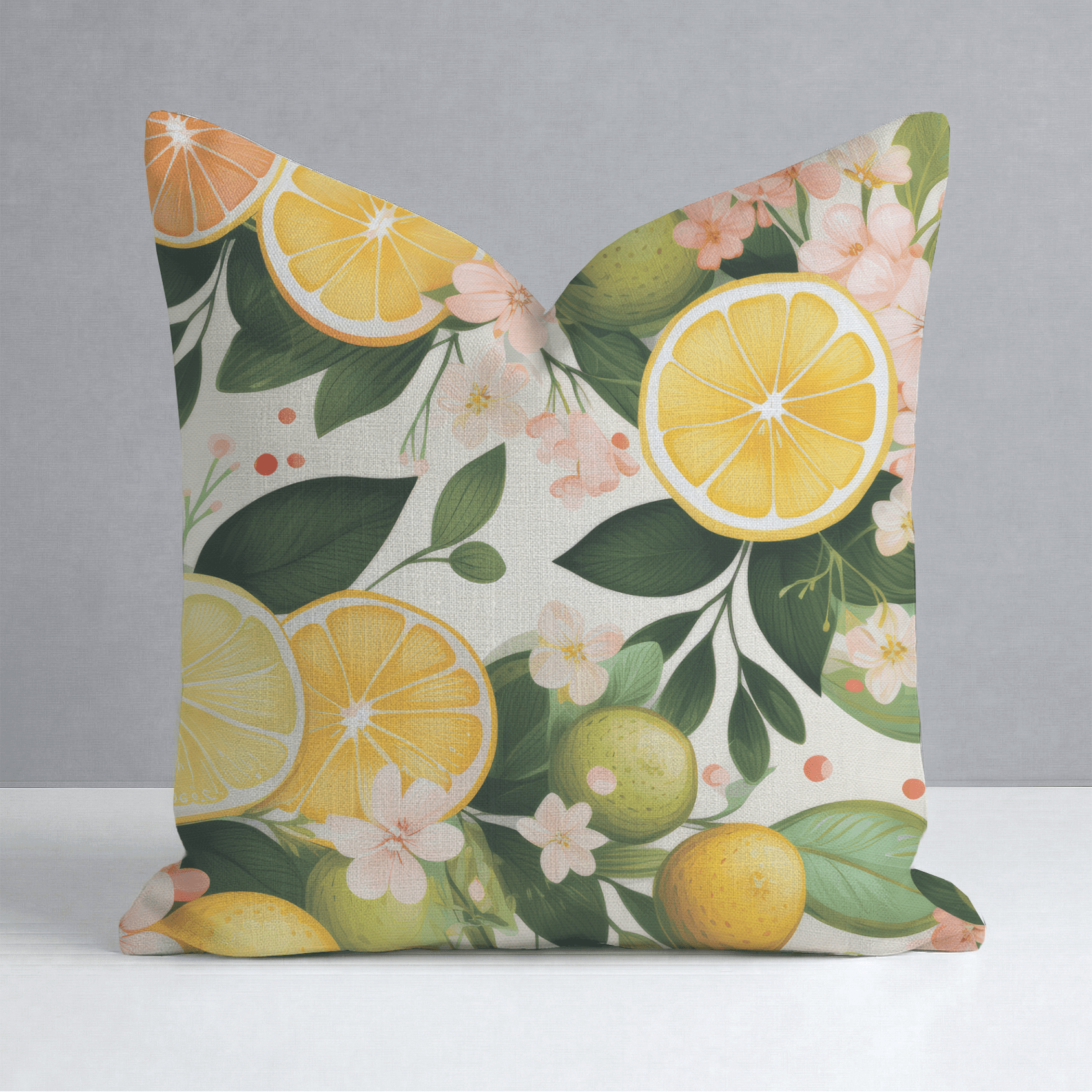 Lemonade Dreamscape Throw Pillow - Benton Lane Home - Lemon Park
