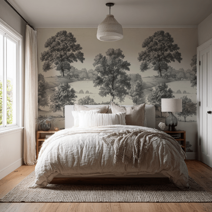 Lenora Wallpaper - Benton Lane Home - Painted Paper