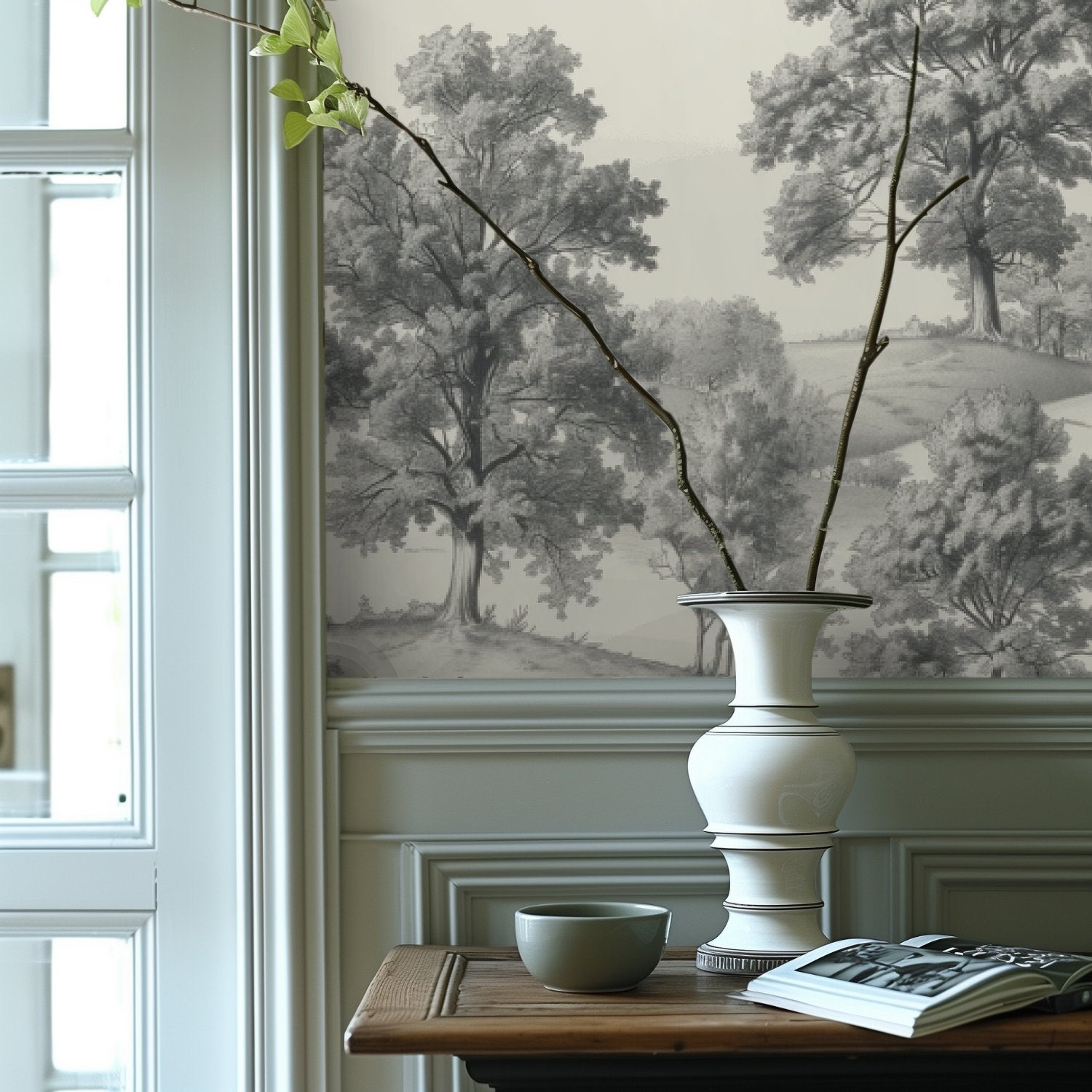 Lenora Wallpaper - Benton Lane Home - Painted Paper