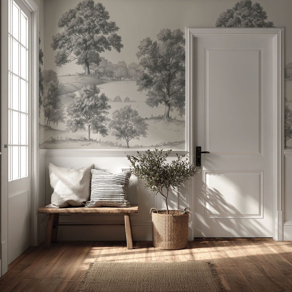 Lenora Wallpaper - Benton Lane Home - Painted Paper