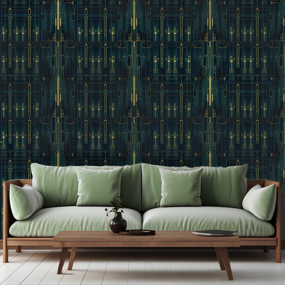 Leon Contemporary Wallpaper - Benton Lane Home - Painted Paper