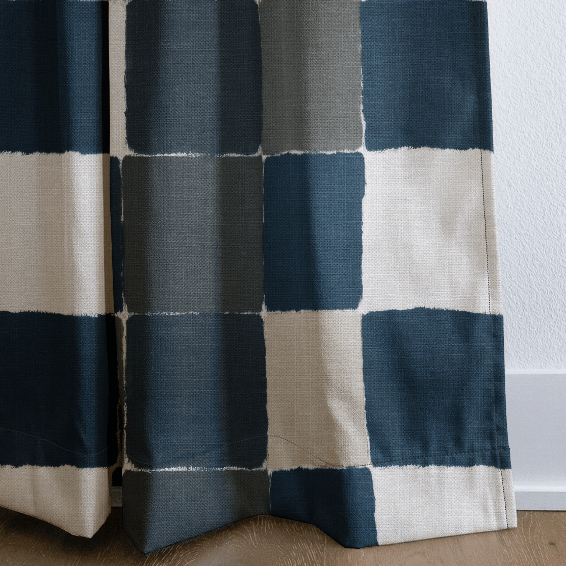 Letterman Check - Drapery - Benton Lane Home - Lemon Park