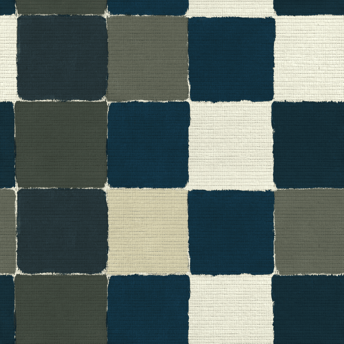 Letterman Check Faux Grasscloth Wallpaper - Benton Lane Home - Lemon Park