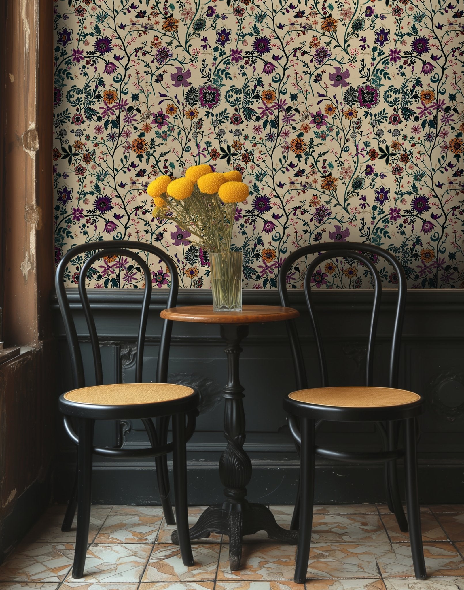 Liddy Jo Floral Wallpaper - Painted Paper