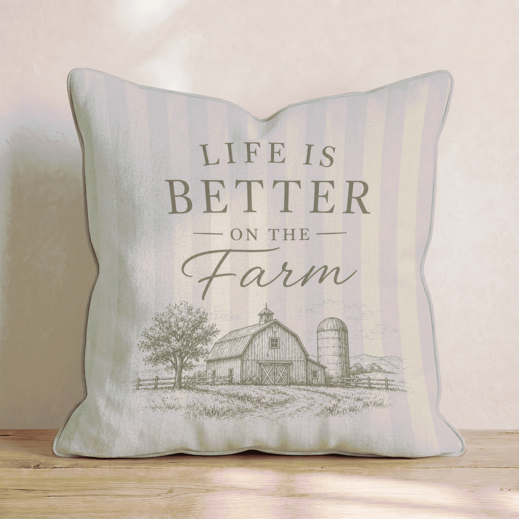 Life is Better on the Farm Throw Pillow - Benton Lane Home - Hillcroft Home