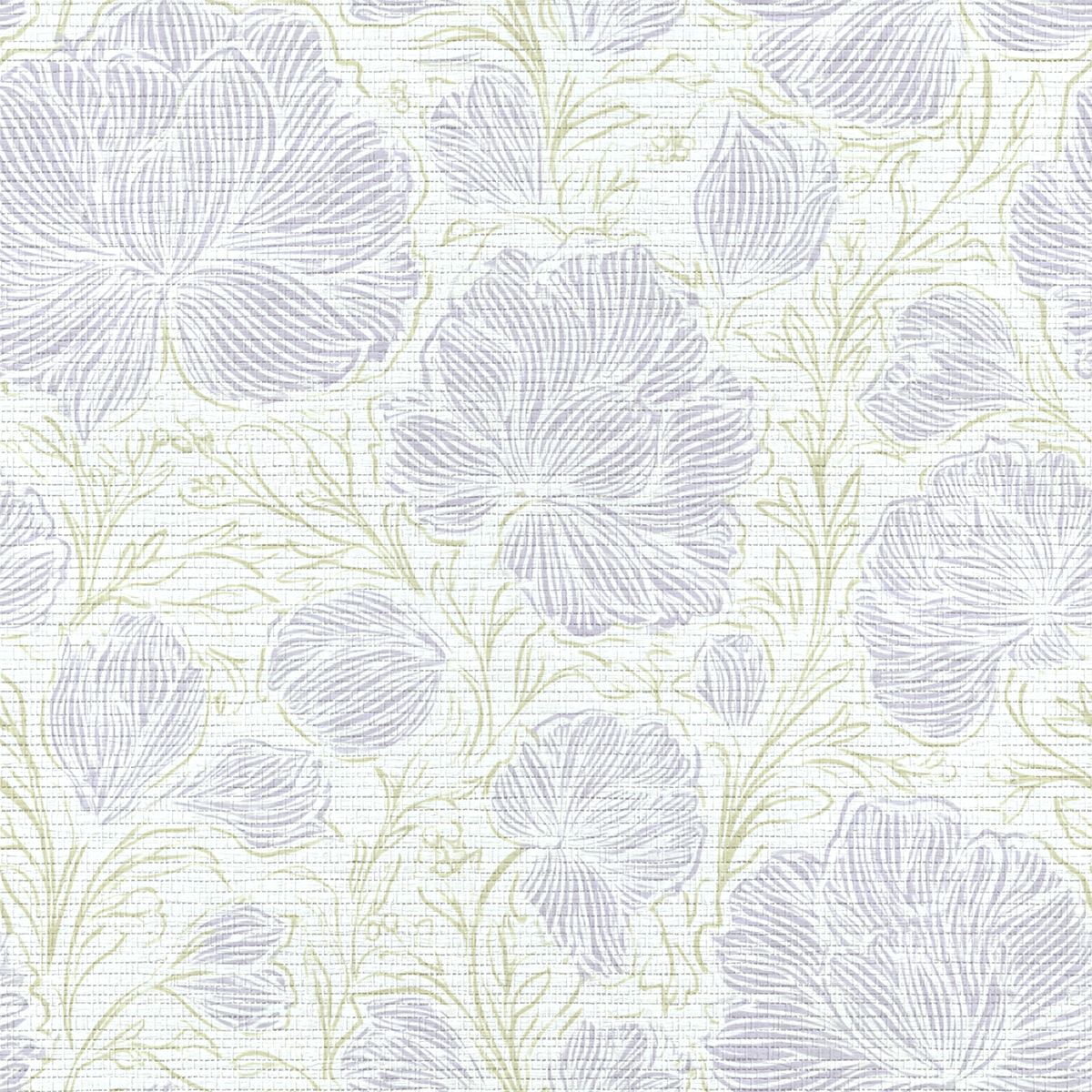 Lilac Veil Faux Grasscloth Wallpaper - Lemon Park