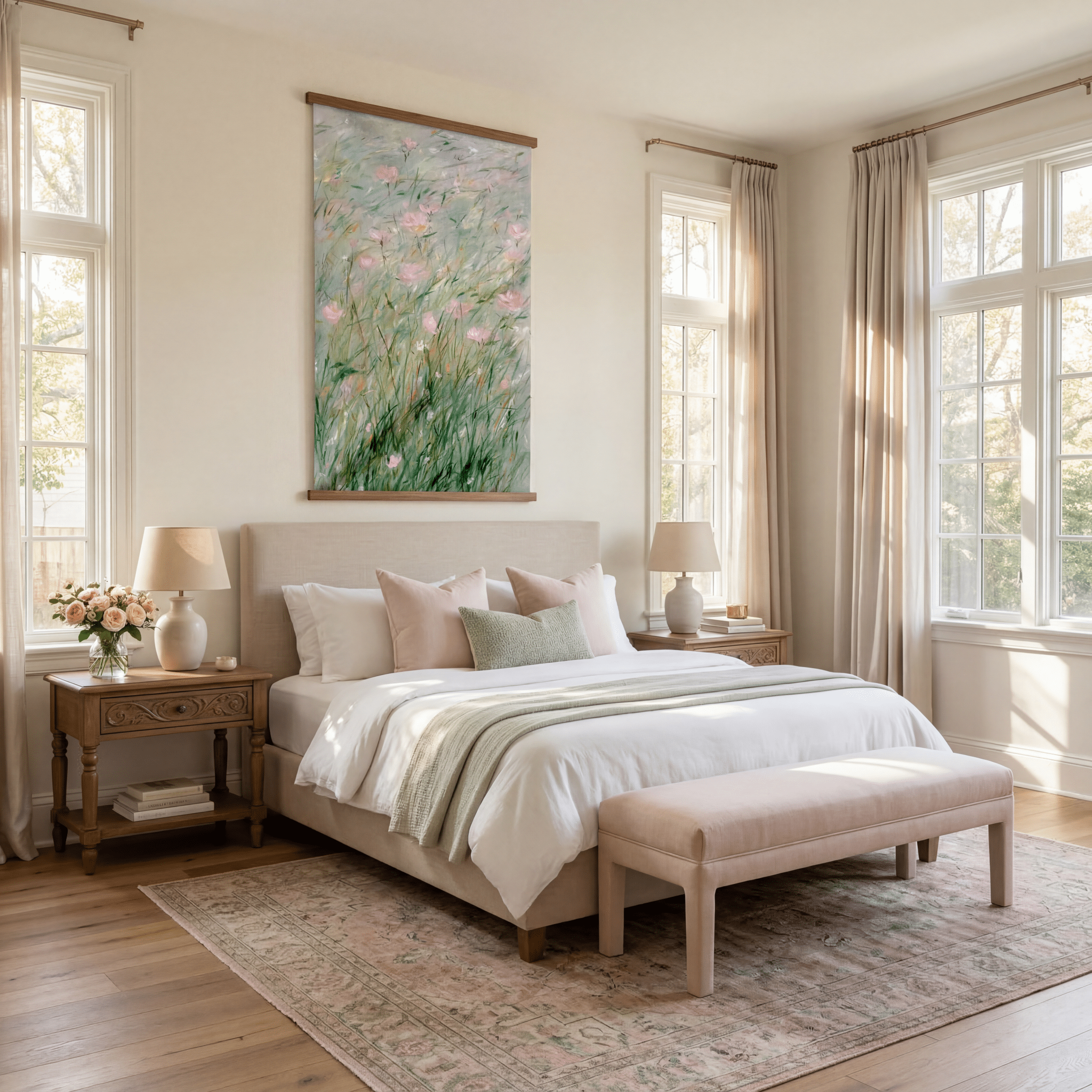 Lilies in the Breeze - Tapestry - Benton Lane Home - Lemon Park