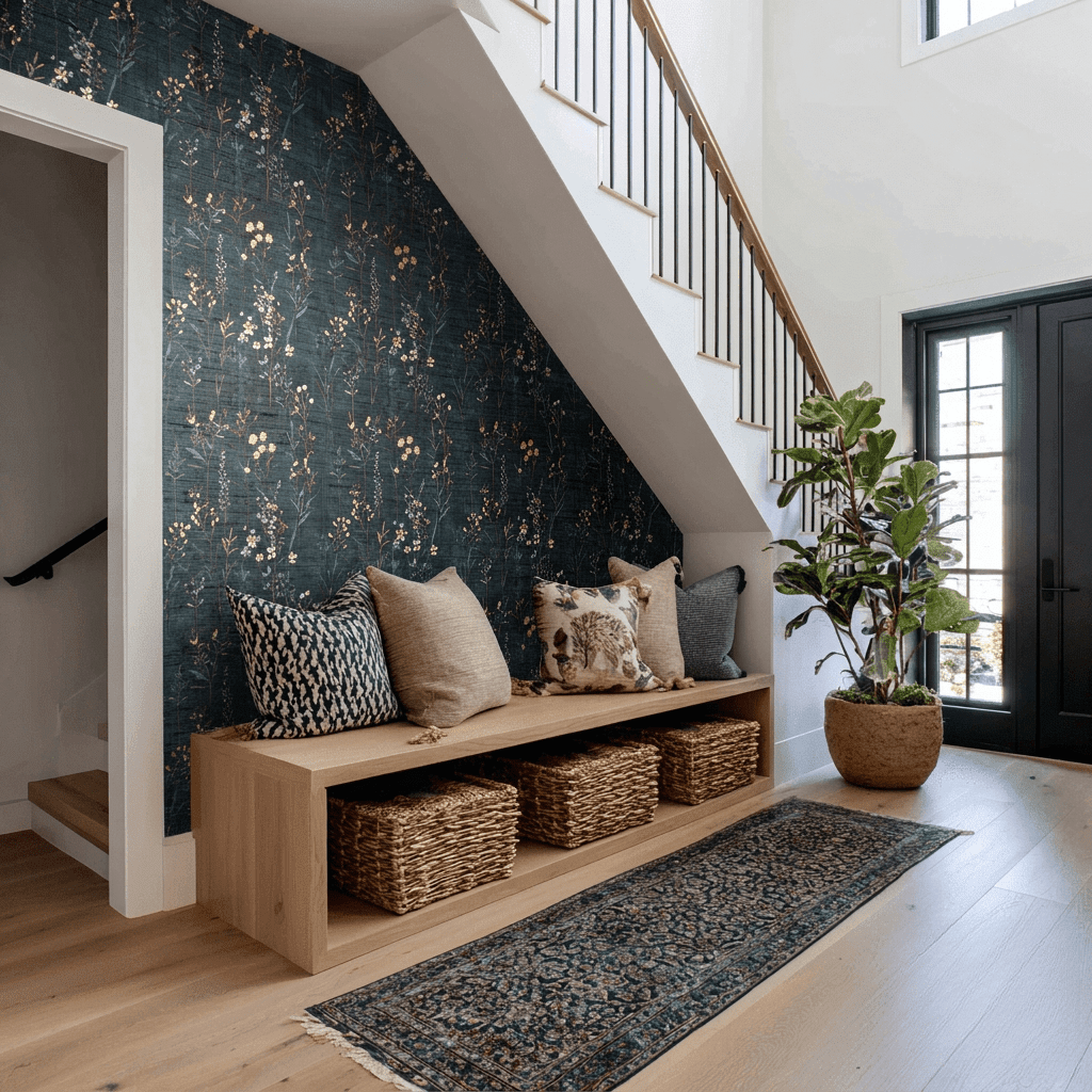 Lillia Faux Grasscloth Wallpaper - Benton Lane Home - Painted Paper