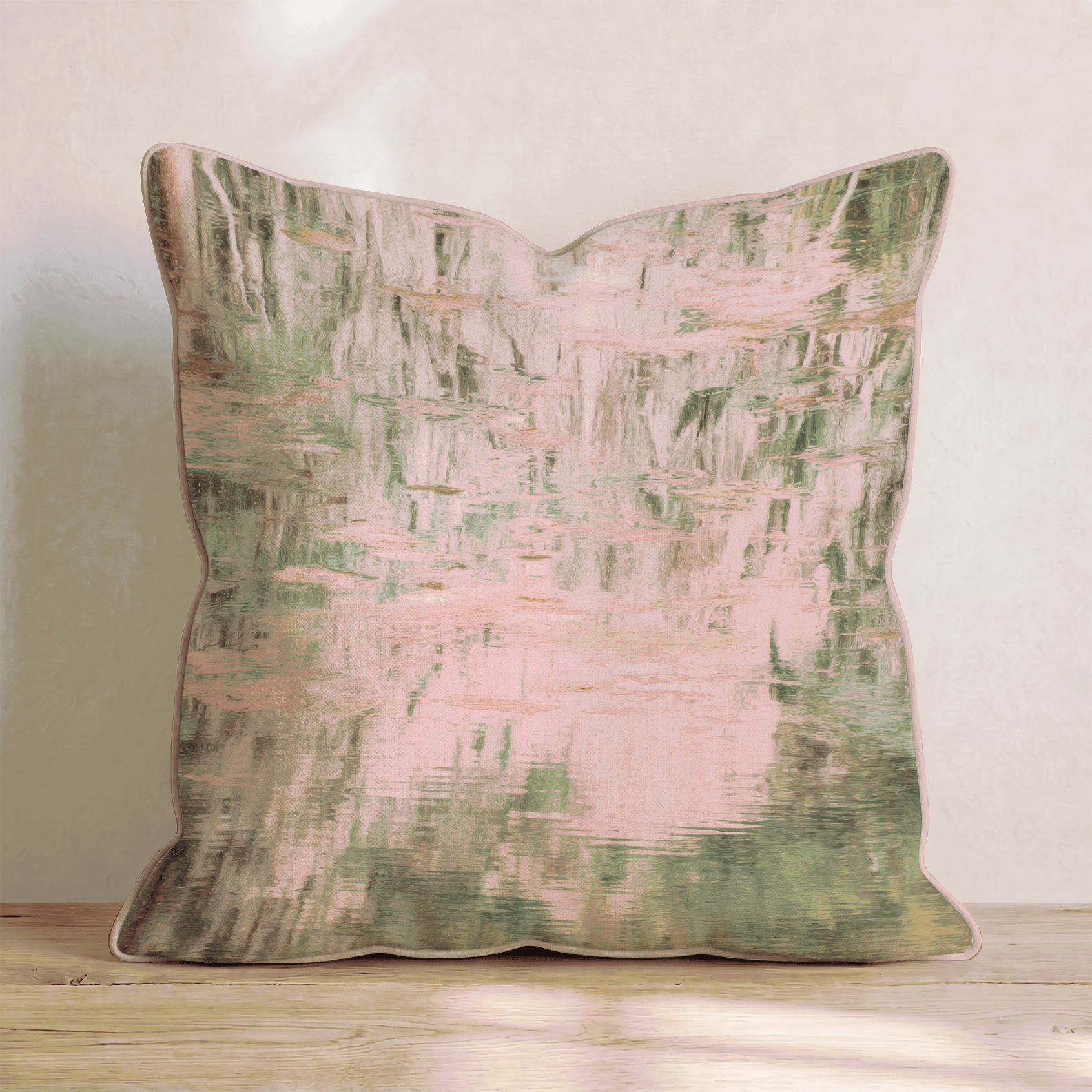 Lily Pond Abstract Throw Pillow - Benton Lane Home - Hillcroft Home