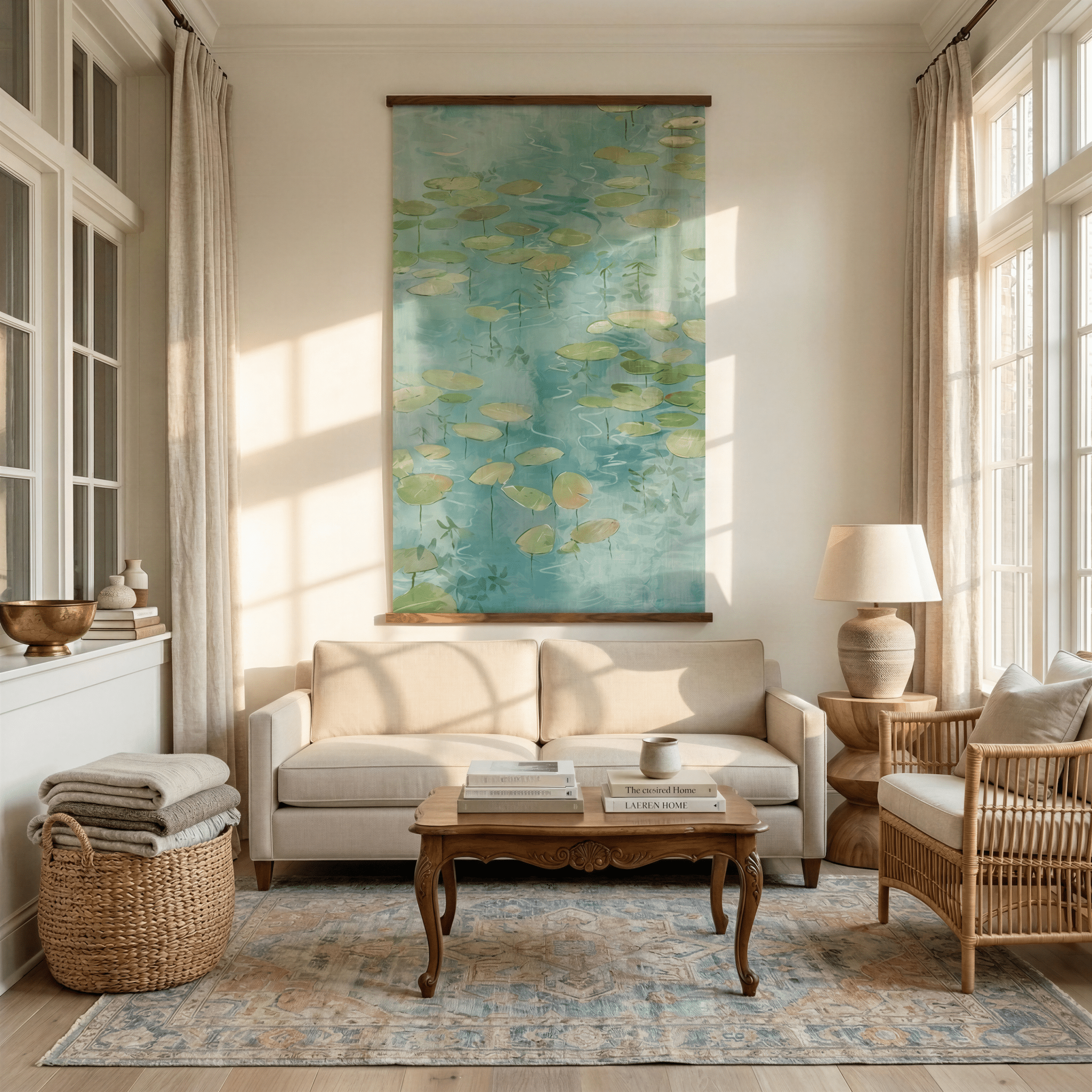 Lily Pond - Tapestry - Benton Lane Home - Lemon Park