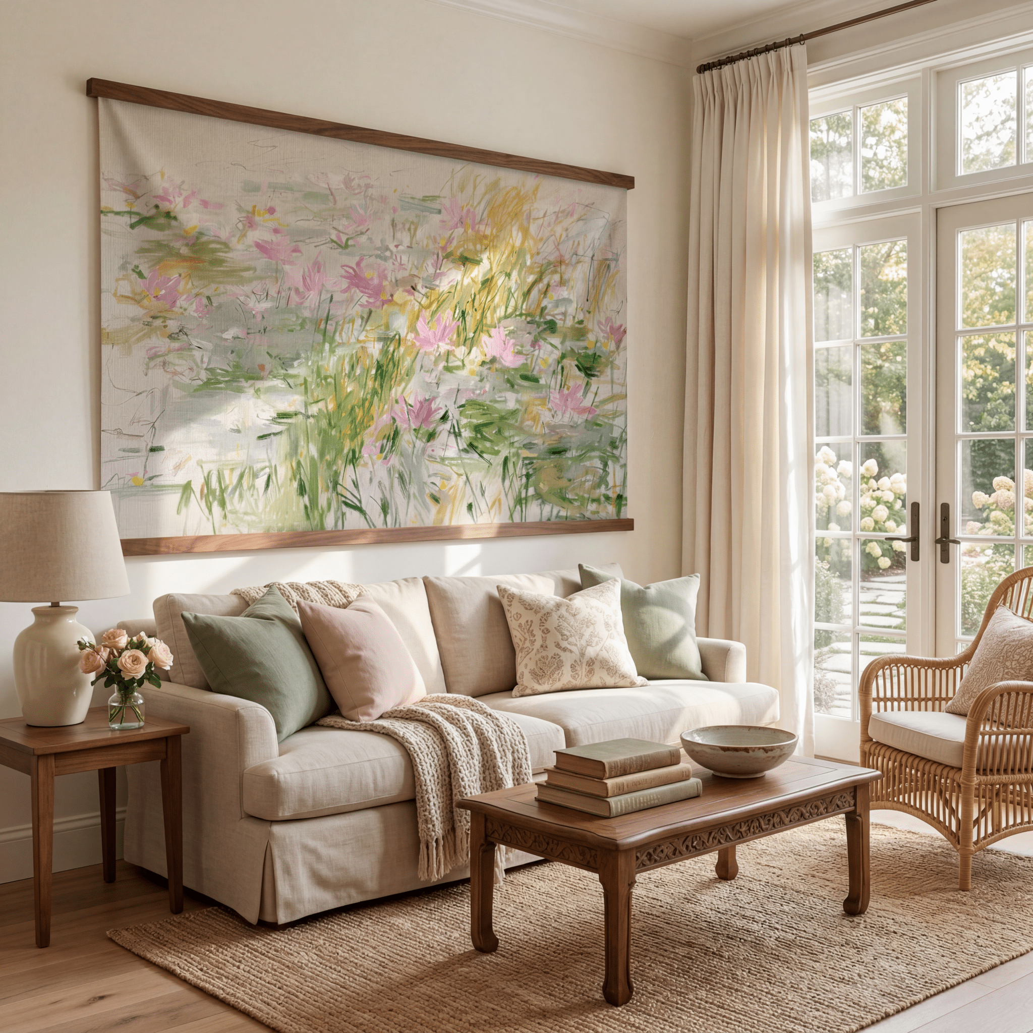 Lily Sketches - Tapestry - Benton Lane Home - Lemon Park