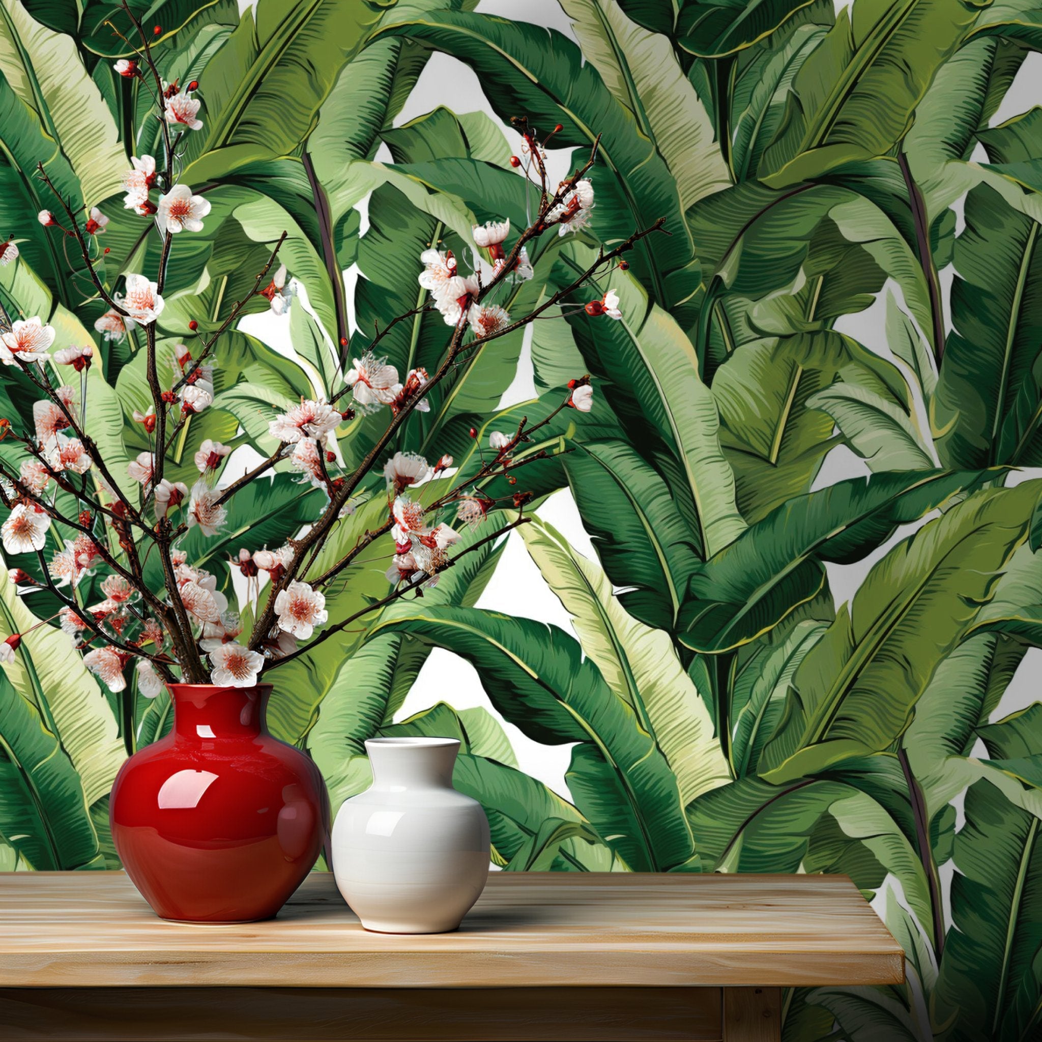 Lilya Tropical Wallpaper - Benton Lane Home - Painted Paper