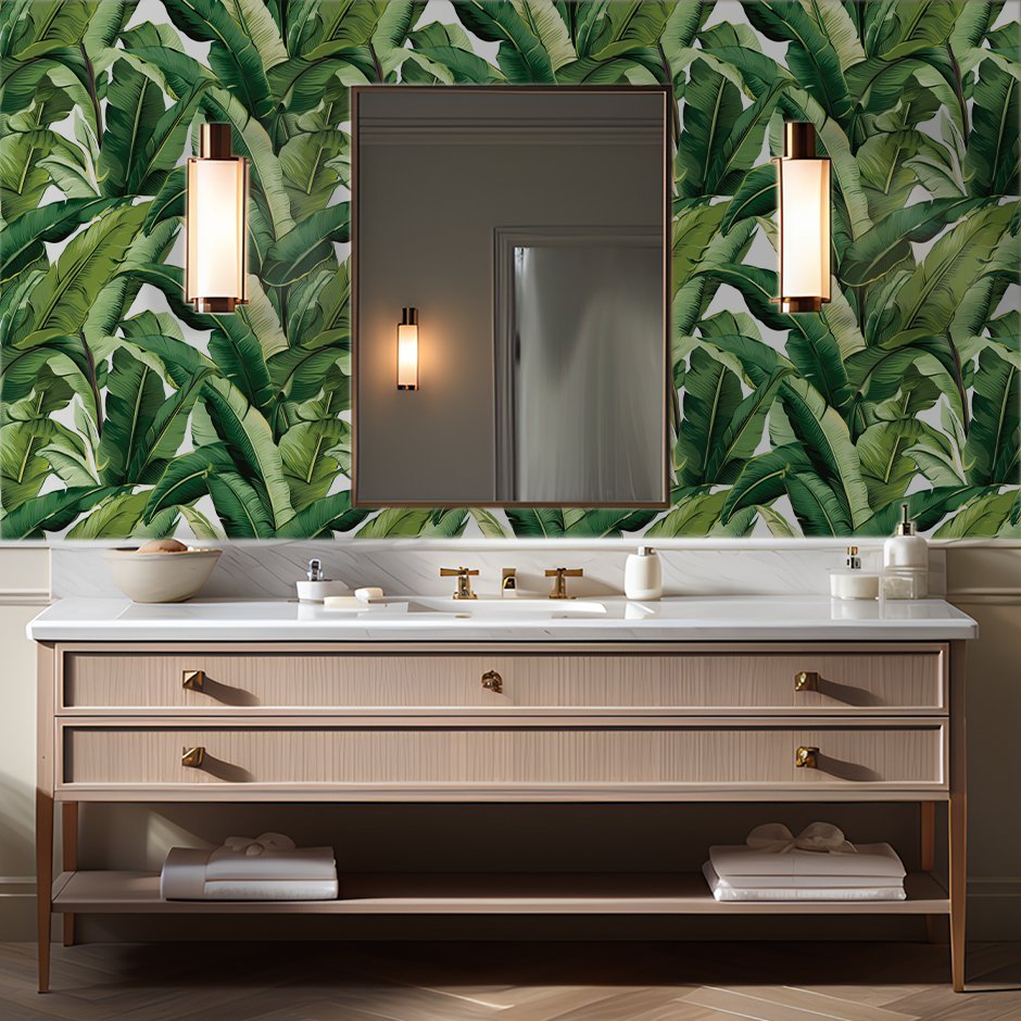 Lilya Tropical Wallpaper - Benton Lane Home - Painted Paper