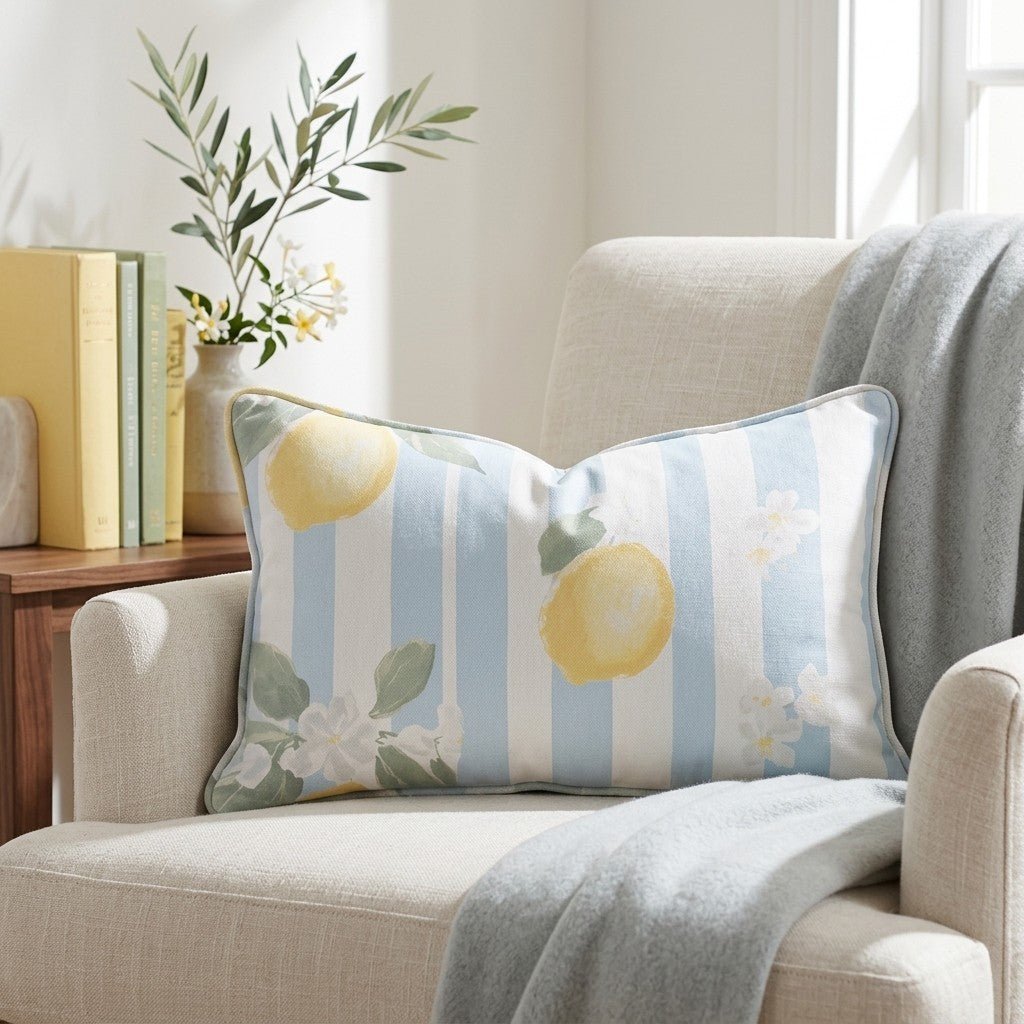 Limoncello Throw Pillow - Benton Lane Home - Lemon Park