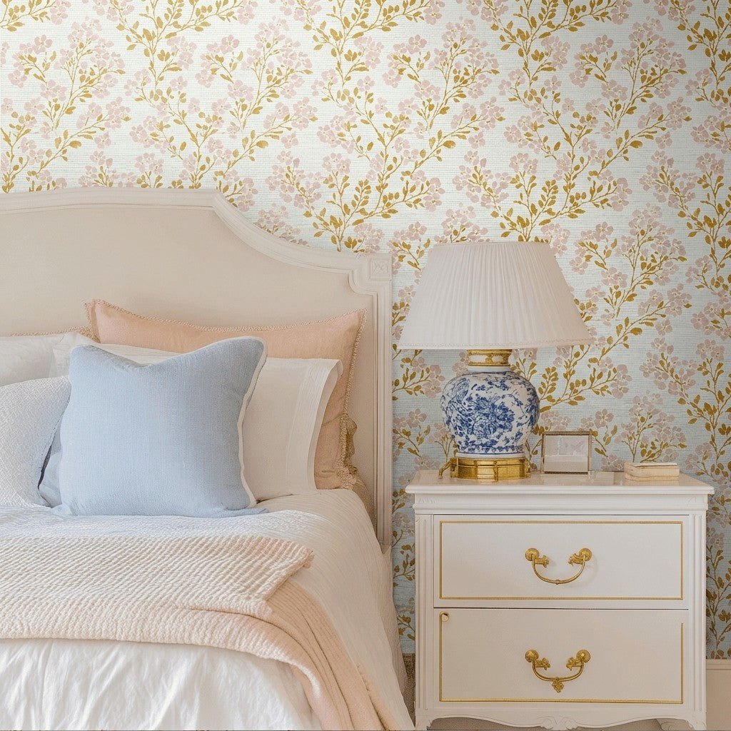 Linden Drive Faux Grasscloth Wallpaper - Benton Lane Home - Lemon Park